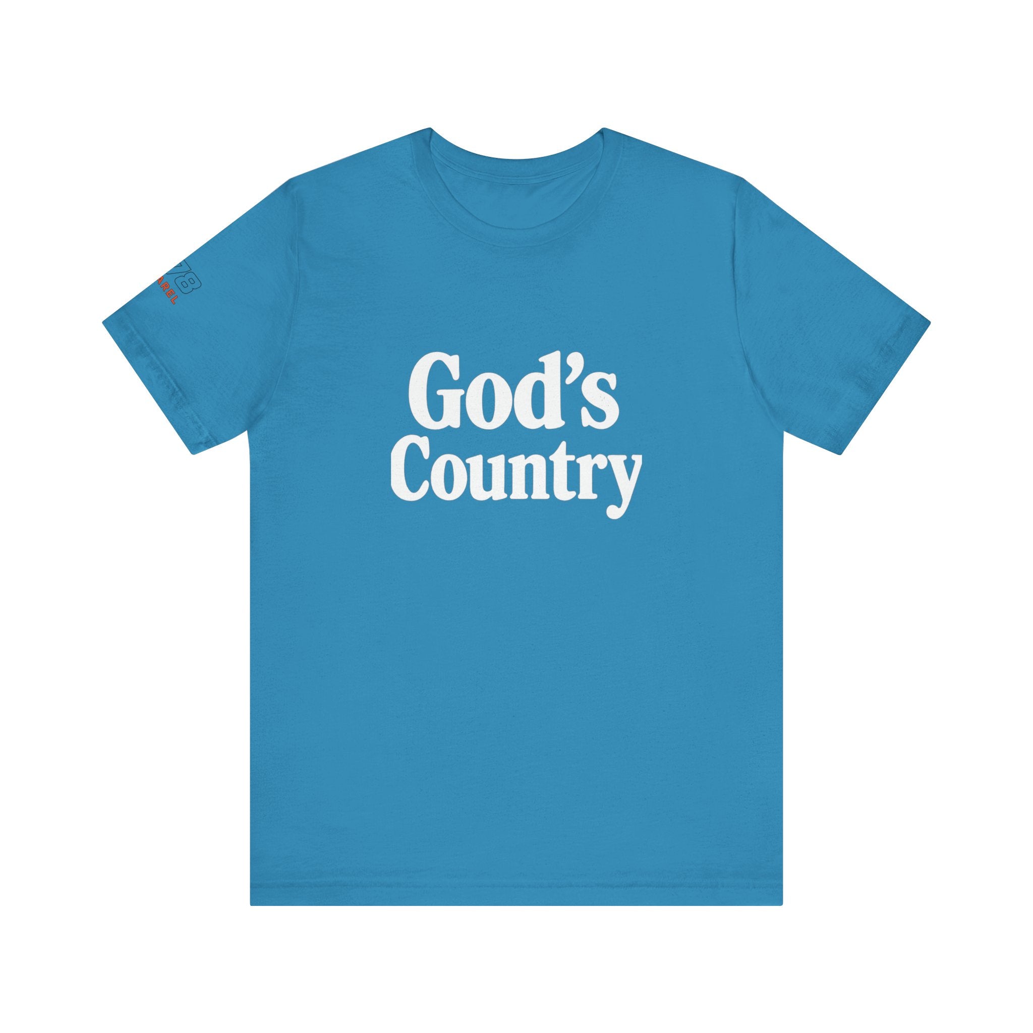 God's Country Tee, Casual Wear, Outdoor Activities, Faith-Based Apparel, Gift for Believers, Summer Wardrobe