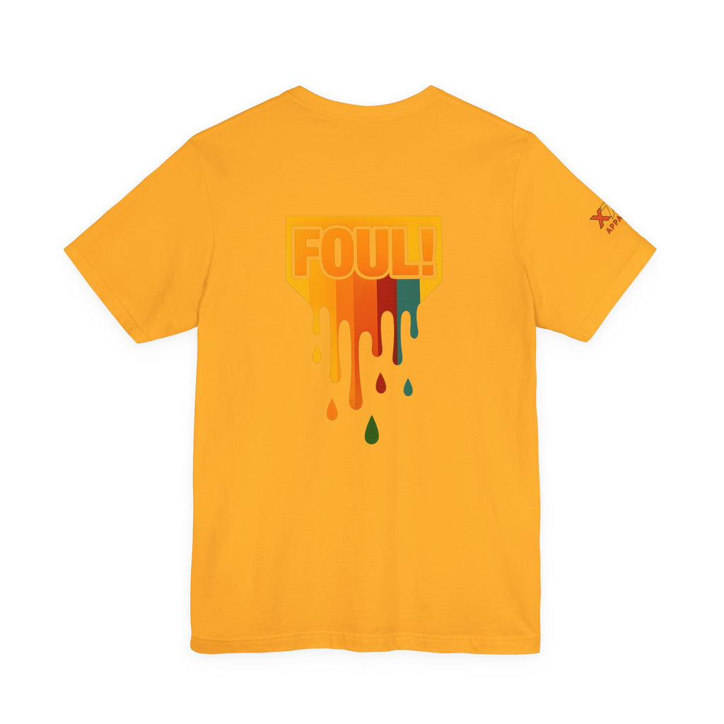 Foul Drippy Graphic Tee, Unisex Short Sleeve Shirt, Casual Streetwear, Perfect for Sports Fans, Gift for Friends