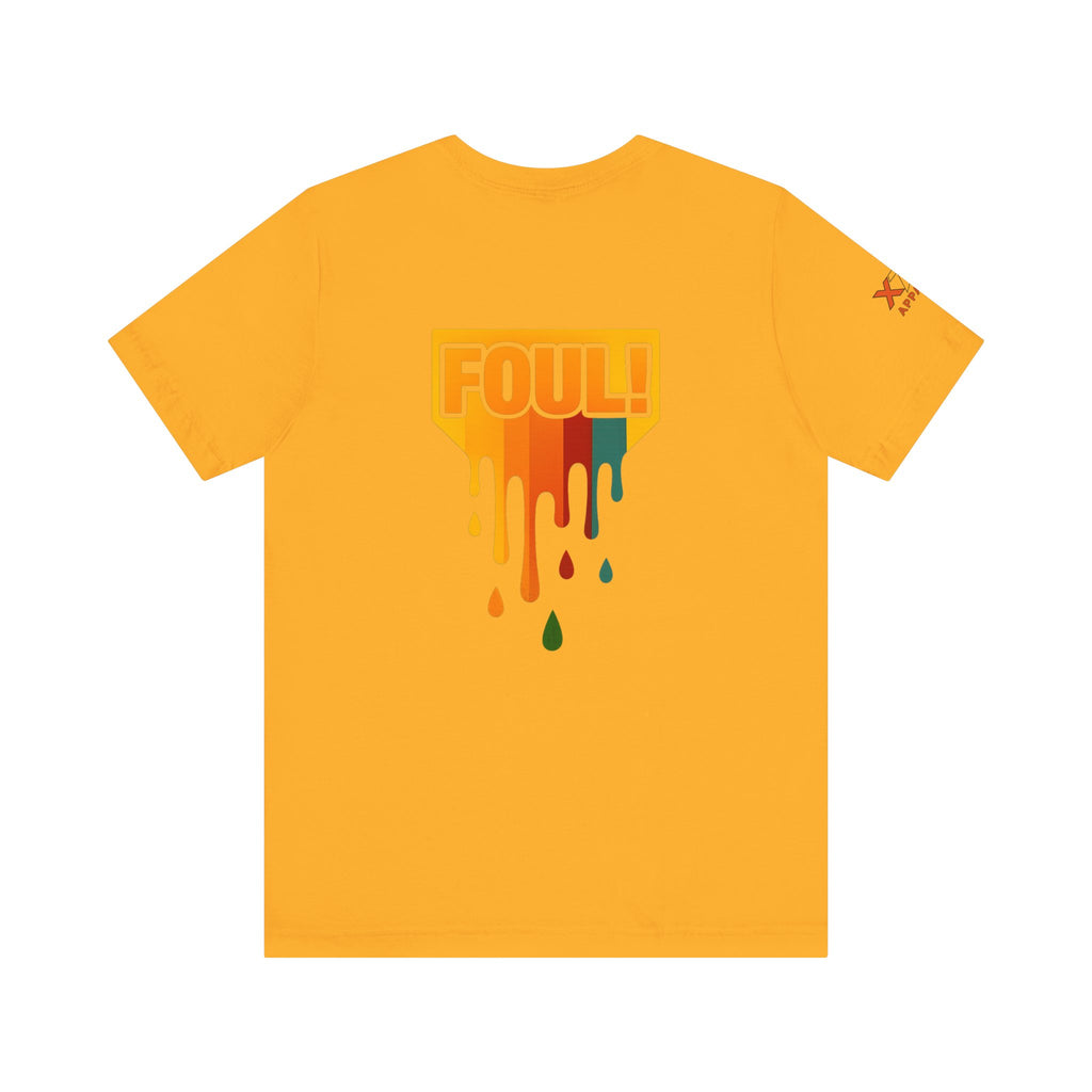 Foul Drippy Graphic Tee, Unisex Short Sleeve Shirt, Casual Streetwear, Perfect for Sports Fans, Gift for Friends