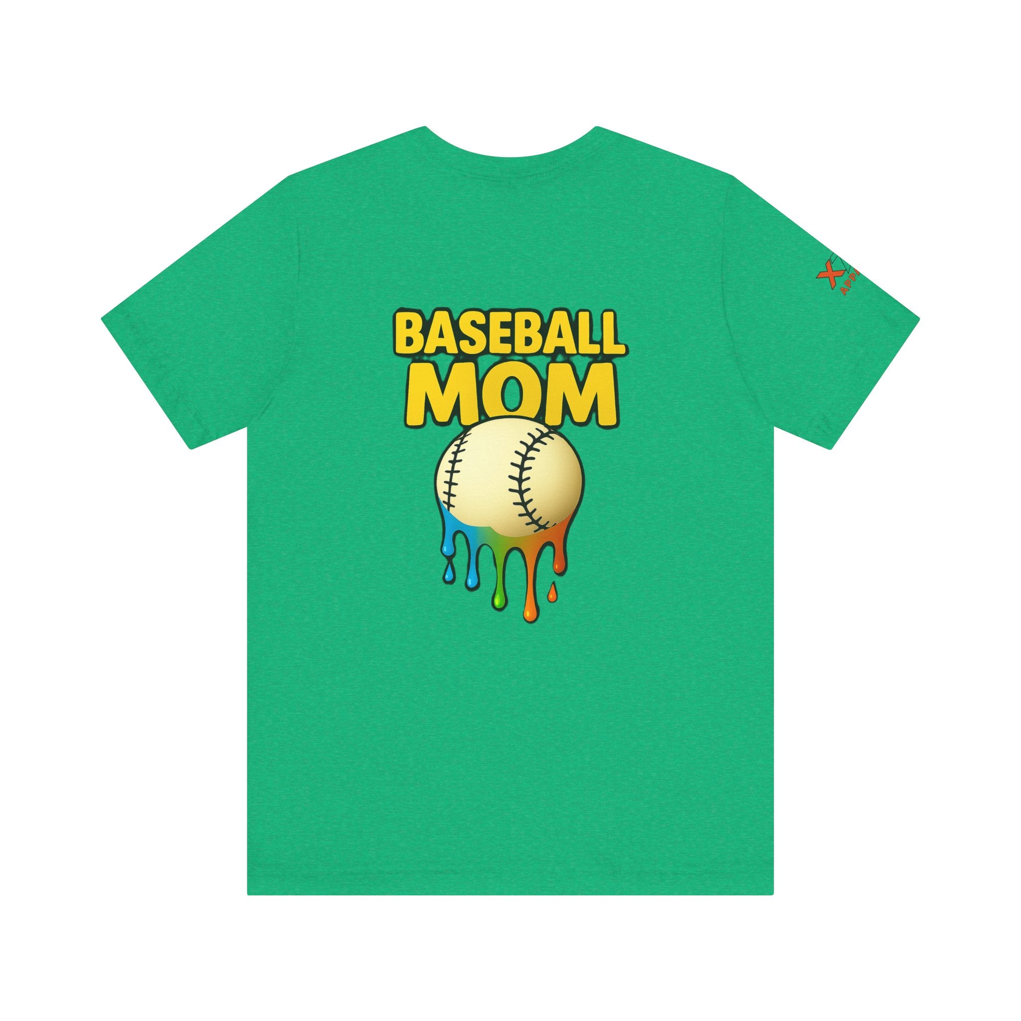 Baseball Mom Drippy Tee - Fun Unisex Jersey Short Sleeve T-Shirt, Perfect Gift for Sports Moms, Game Day Apparel, Mother's Day Gift, Summer Attire