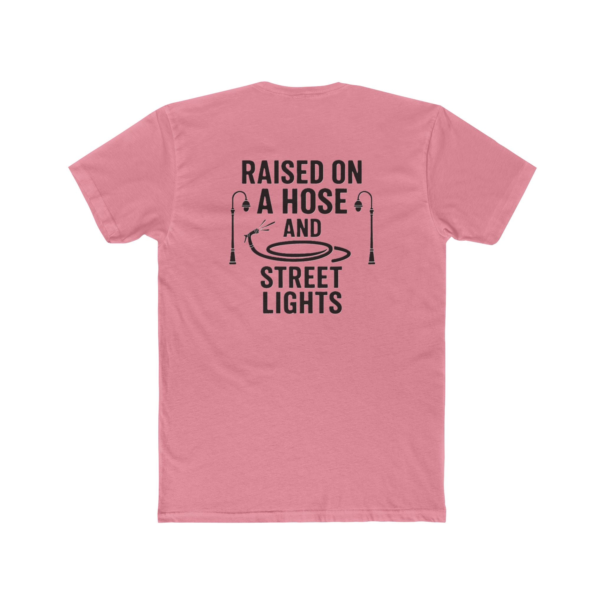 'Gen X Raised on a Hose and Street Lights' Unisex Cotton Crew Tee, Summer T-Shirt, Outdoor Apparel, Gift for Dad, Casual Wear