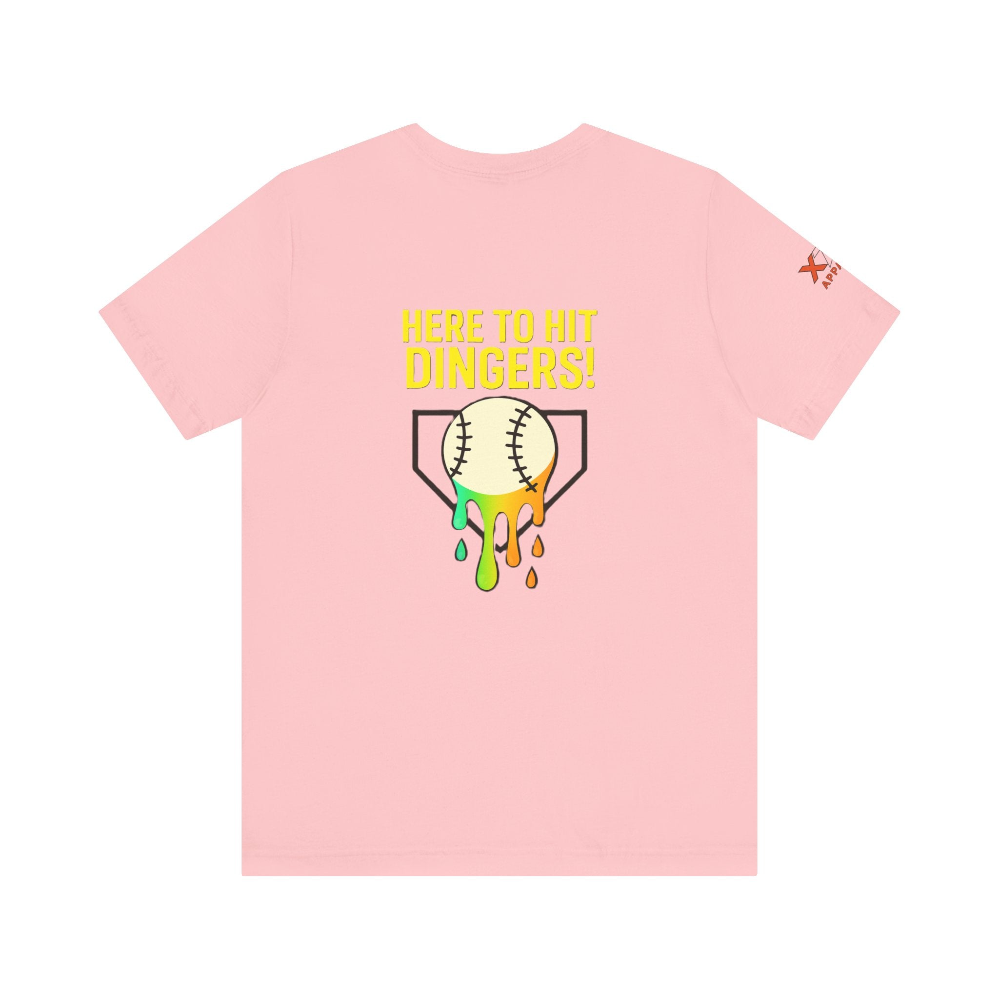 Here to Hit Dingers Unisex Baseball Tee, Perfect Gift for Sports Lovers, Fun Summer Wear, Baseball Party, Casual Outfit