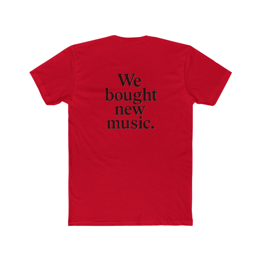 'Gen X We bought new music' Music Lover's Unisex Cotton Crew Tee - 'We Bought New Music' T-Shirt, Casual Wear, Gift for Music Lovers, Concert Tee, Everyday Comfort