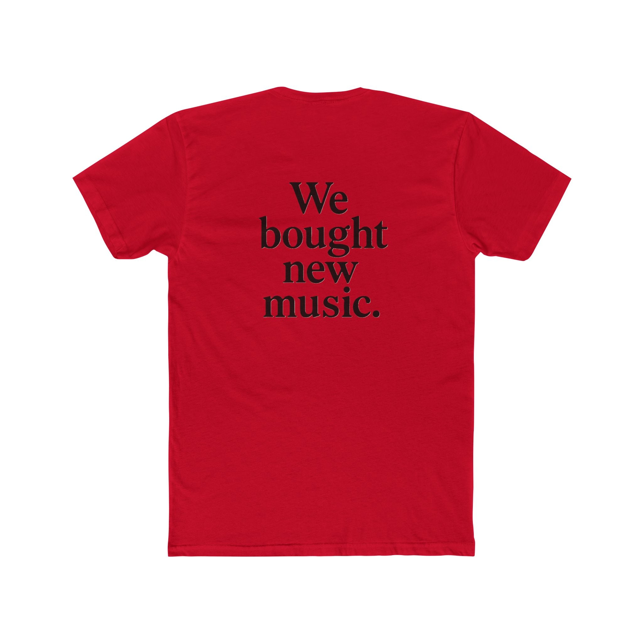 'Gen X We bought new music' Music Lover's Unisex Cotton Crew Tee - 'We Bought New Music' T-Shirt, Casual Wear, Gift for Music Lovers, Concert Tee, Everyday Comfort