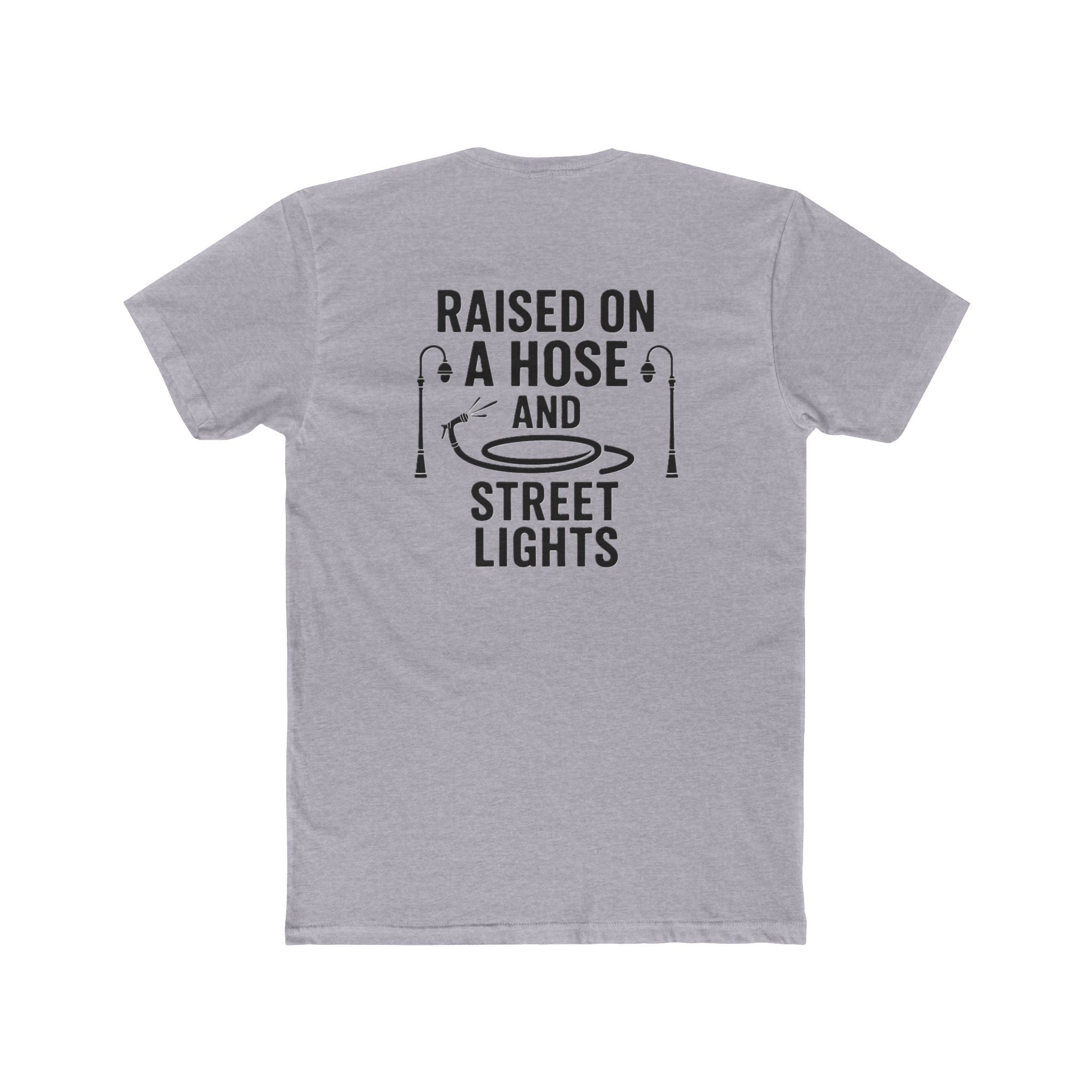 'Gen X Raised on a Hose and Street Lights' Unisex Cotton Crew Tee, Summer T-Shirt, Outdoor Apparel, Gift for Dad, Casual Wear