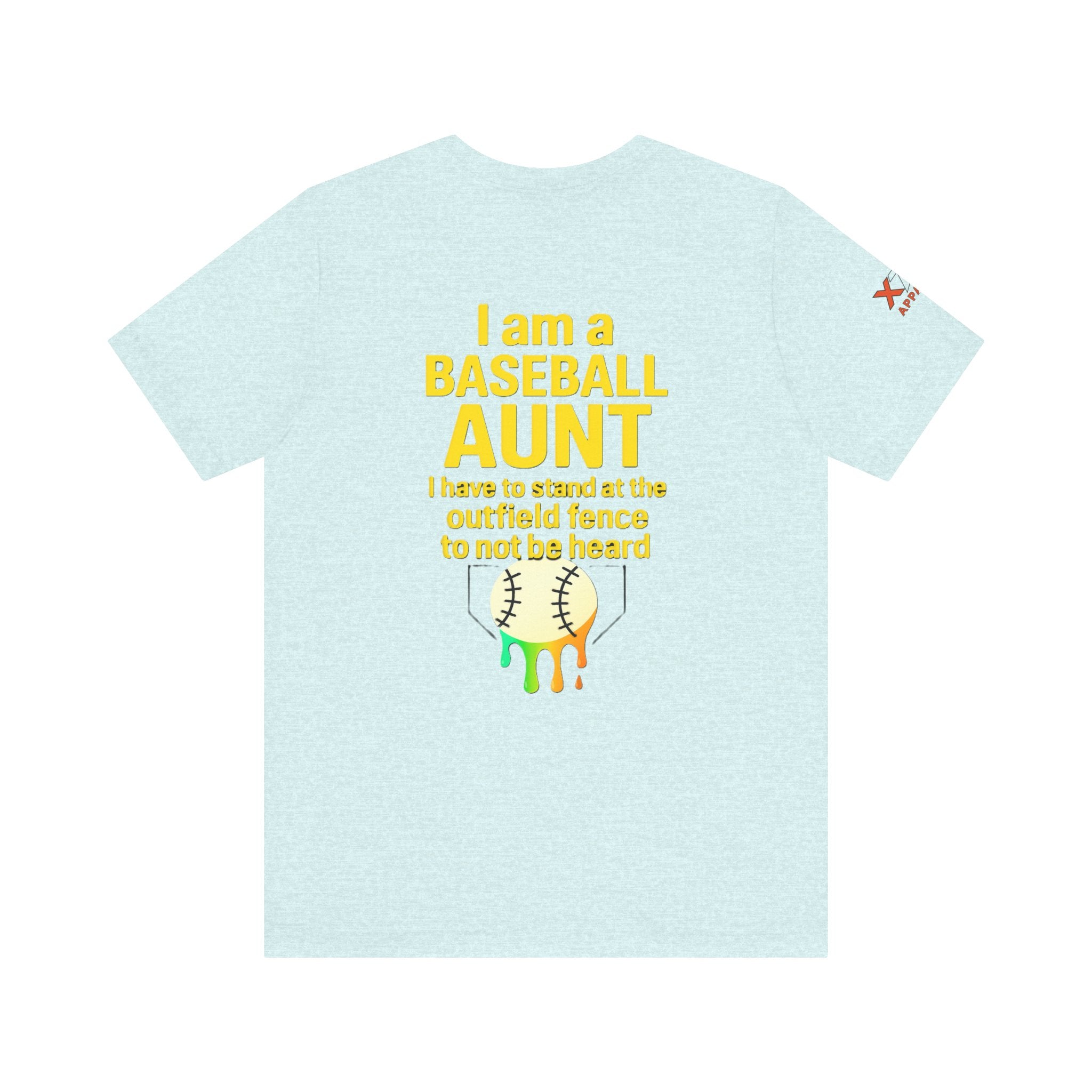 Baseball Aunt Not Heard Drippy Tee, Fun Baseball Shirt, Gifts for Sports Moms, Summer Apparel, Soft Cotton T-Shirt, Game Day Outfit