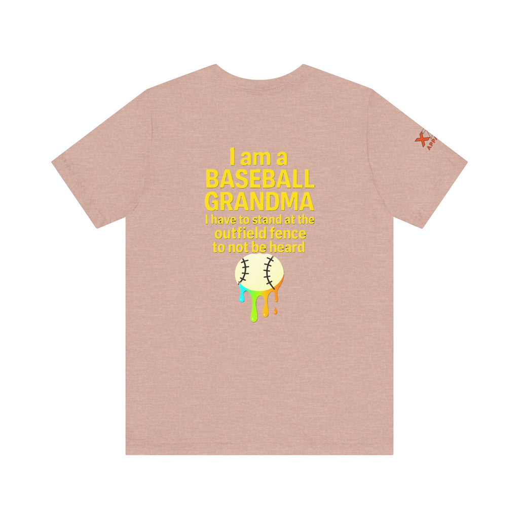 Baseball Grandma Not Heard DrippyTee, Funny Baseball Shirt, Gift for Grandma, Soft Cotton Top, Summer Baseball Outfit