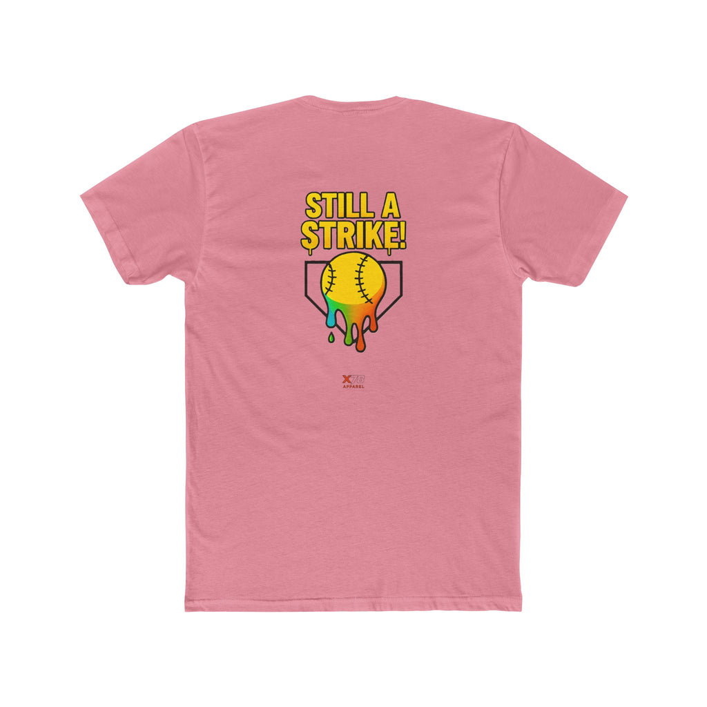 'Drippy Still A Stike' Colorful Softball Tee for Sports Lovers, Casual Wear, Birthday Gift, Holiday Celebration, Gifts for Athletes