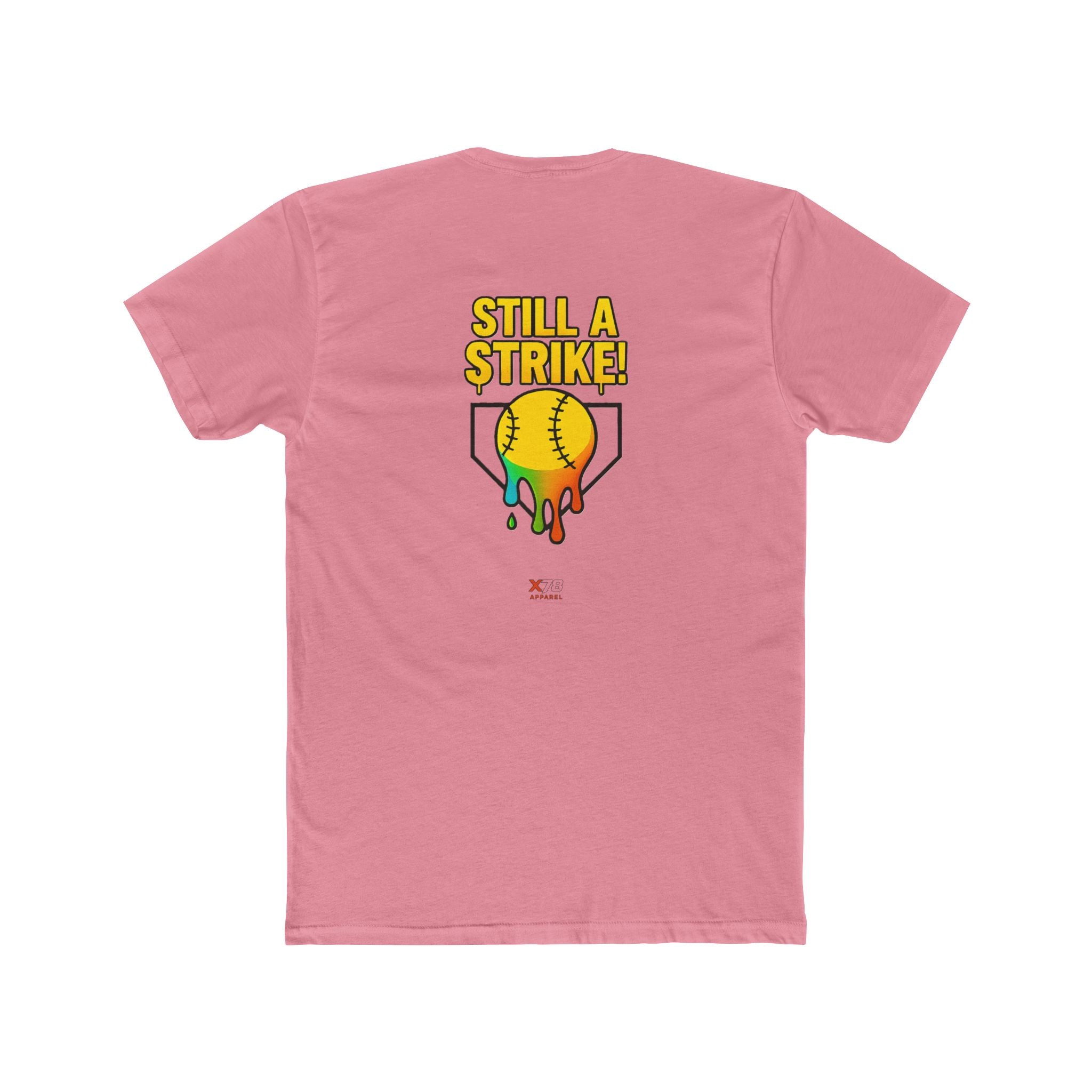'Drippy Still A Stike' Colorful Softball Tee for Sports Lovers, Casual Wear, Birthday Gift, Holiday Celebration, Gifts for Athletes