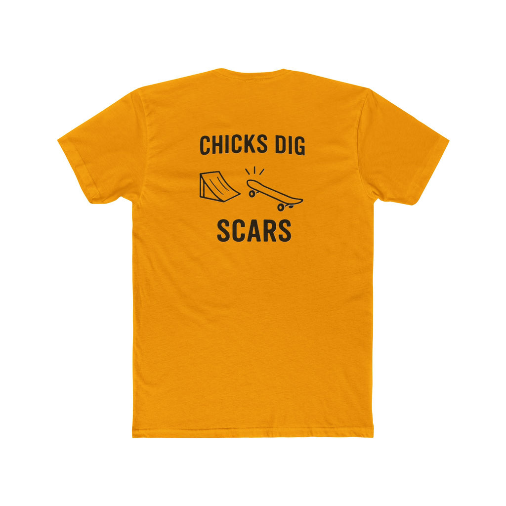'Gen X Chicks Dig Scars Skateboard' Cool Graphic Tee for Skateboarders, Unisex Cotton Crew Tee, Funny Skate Shirt, Gift for Sports Lovers, Casual Wear, Street Style