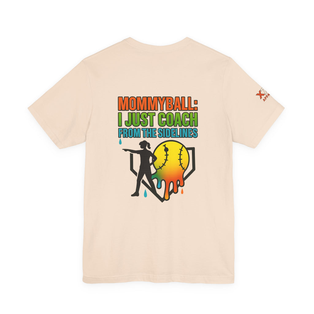 Mommyball Drippy Coach Tee - Unisex Jersey Short Sleeve T-Shirt, Softball Mom Gift, Sporty Graphic Tee, Coaching Shirt, Fun Sports Apparel