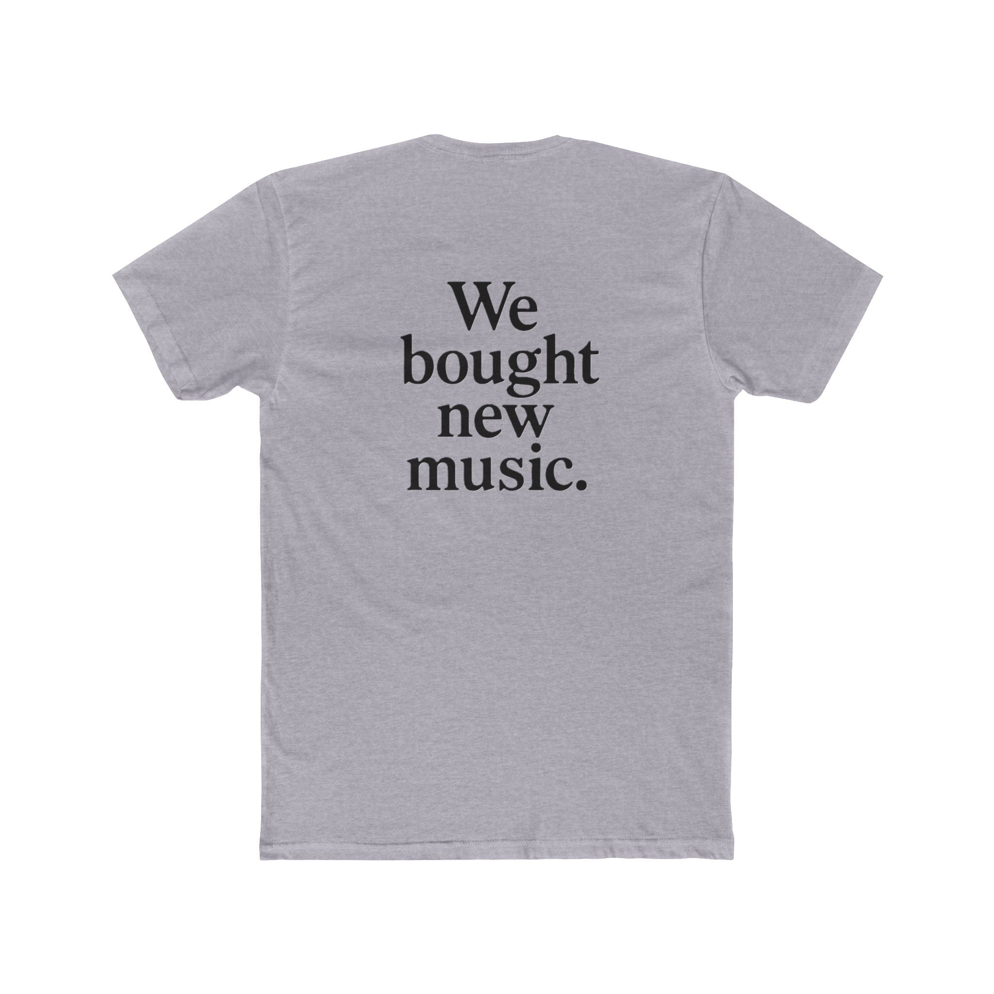 'Gen X We bought new music' Music Lover's Unisex Cotton Crew Tee - 'We Bought New Music' T-Shirt, Casual Wear, Gift for Music Lovers, Concert Tee, Everyday Comfort