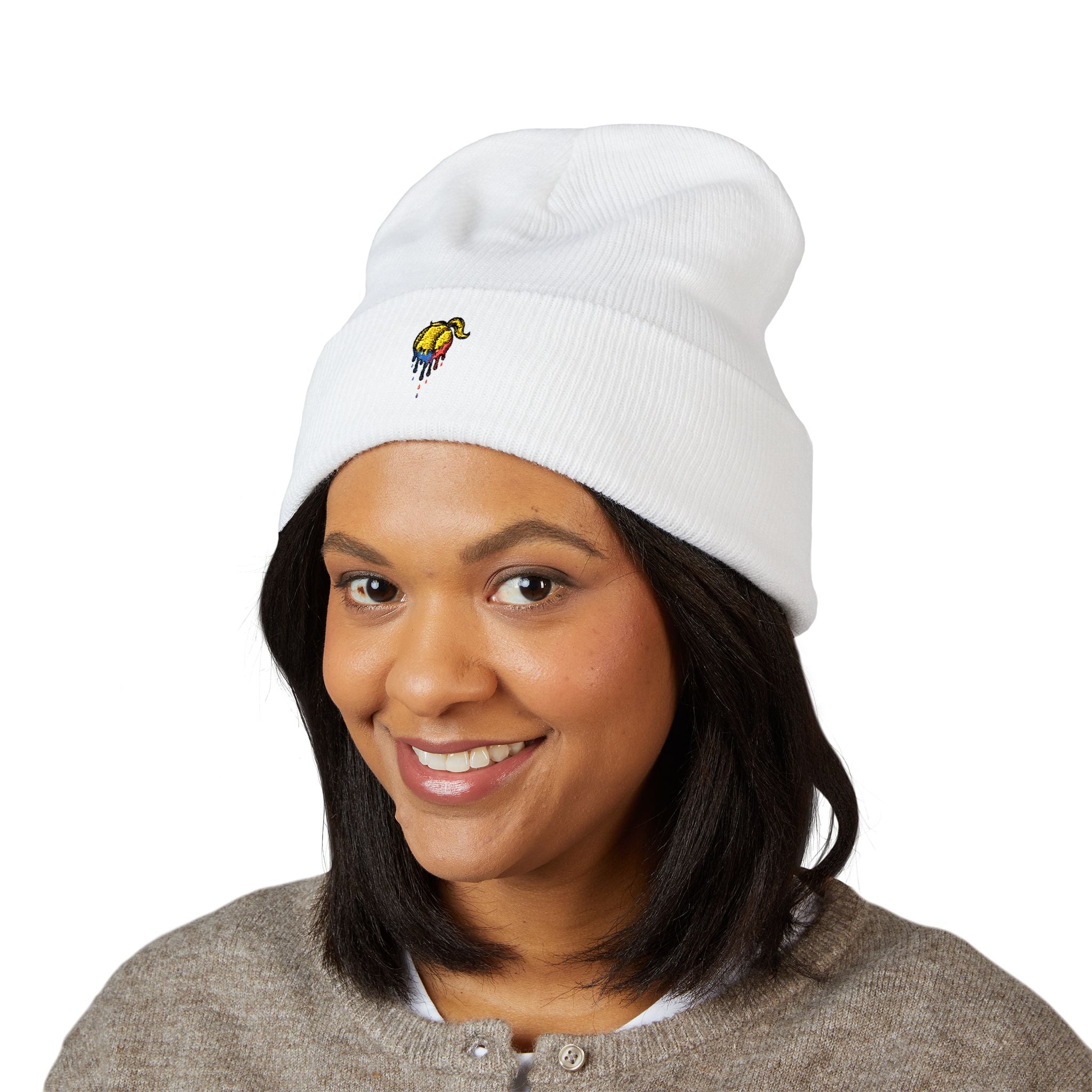 'Drippy' Embroidered Classic Cuffed Beanie - Cozy Winter Accessory for All, Perfect Gift for Birthdays, Holidays, and Outdoor Adventures