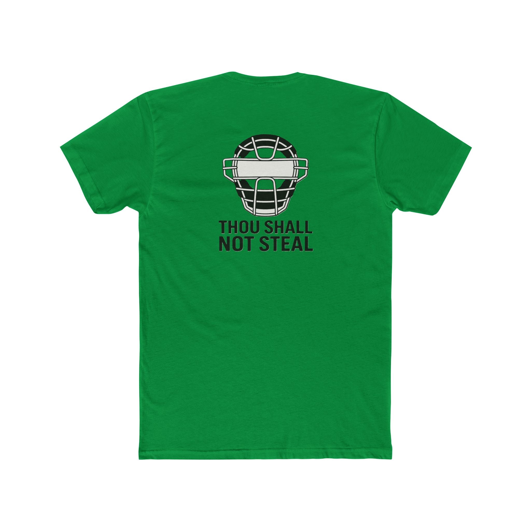 'Thou Shall Not Steel' Funny Catcher T-Shirt | Unisex Cotton Crew Tee | Gift for Soccer Fans | Sports Humor Tee | Unique Soccer Apparel, Birthday Gift, [...]