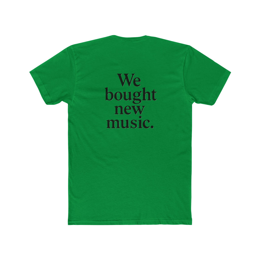'Gen X We bought new music' Music Lover's Unisex Cotton Crew Tee - 'We Bought New Music' T-Shirt, Casual Wear, Gift for Music Lovers, Concert Tee, Everyday Comfort