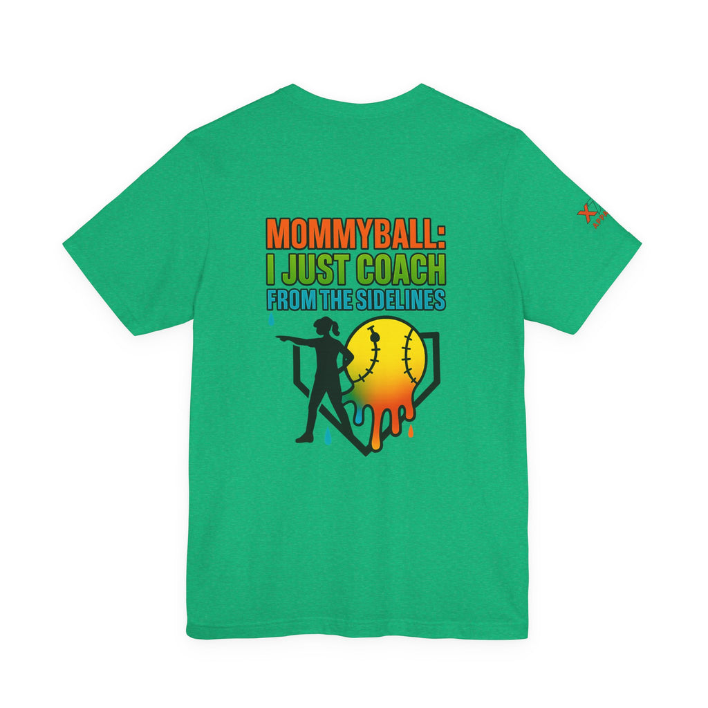 Mommyball Drippy Coach Tee - Unisex Jersey Short Sleeve T-Shirt, Softball Mom Gift, Sporty Graphic Tee, Coaching Shirt, Fun Sports Apparel