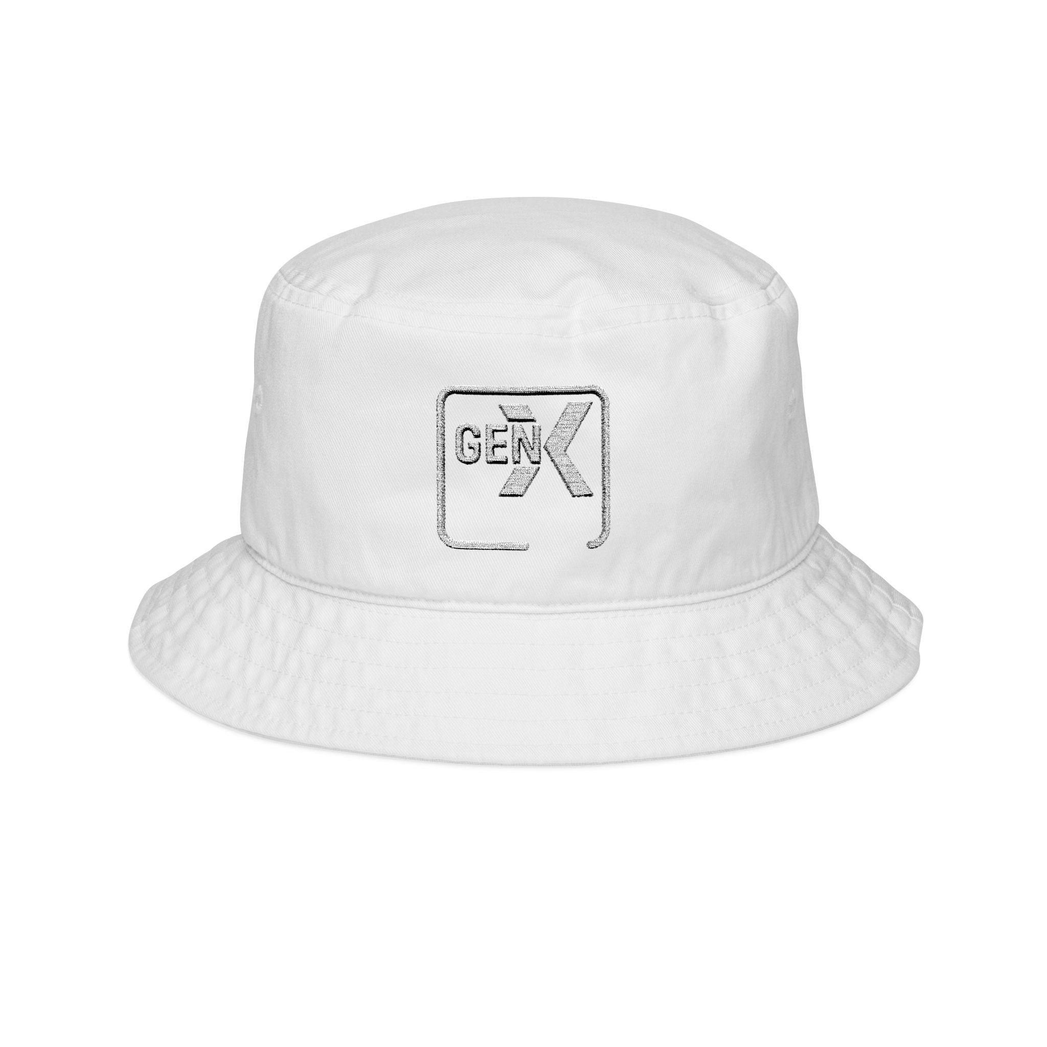 'Gen X 3' Stylish Gen X Bucket Hat, Embroidered Fashion Hat, Vintage Vibe, Trendy Accessory, Gift for Gen X