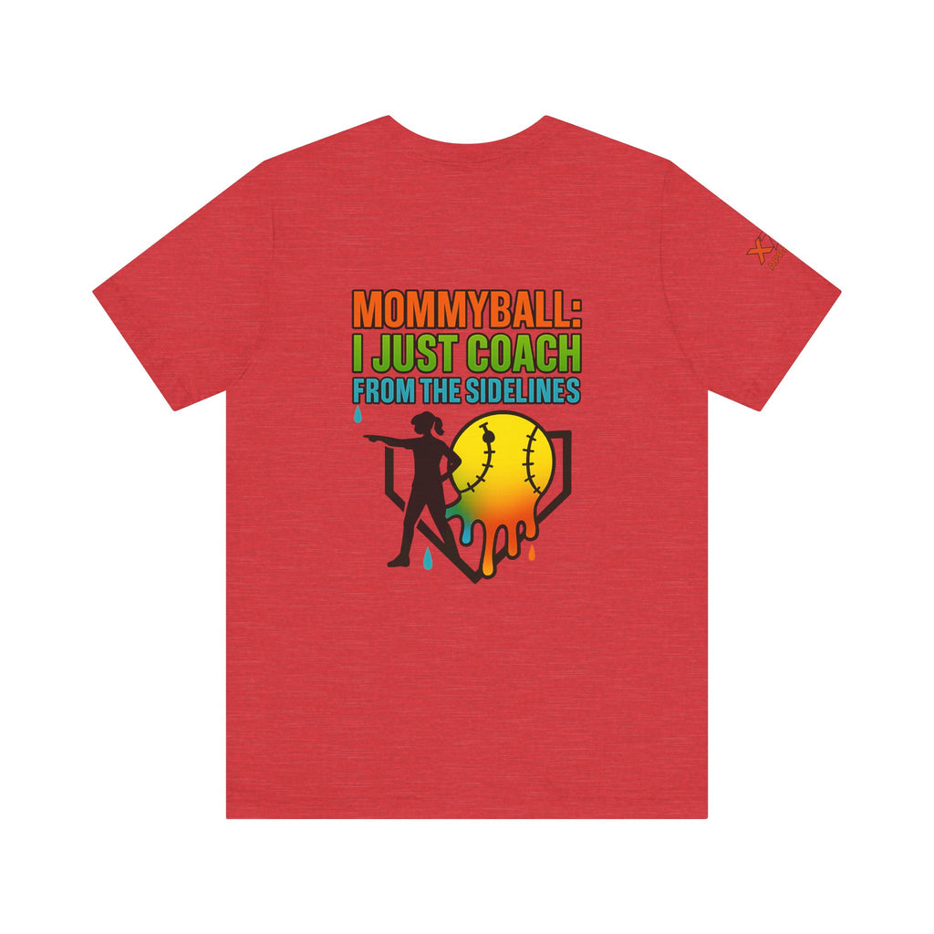 Mommyball Drippy Coach Tee - Unisex Jersey Short Sleeve T-Shirt, Softball Mom Gift, Sporty Graphic Tee, Coaching Shirt, Fun Sports Apparel