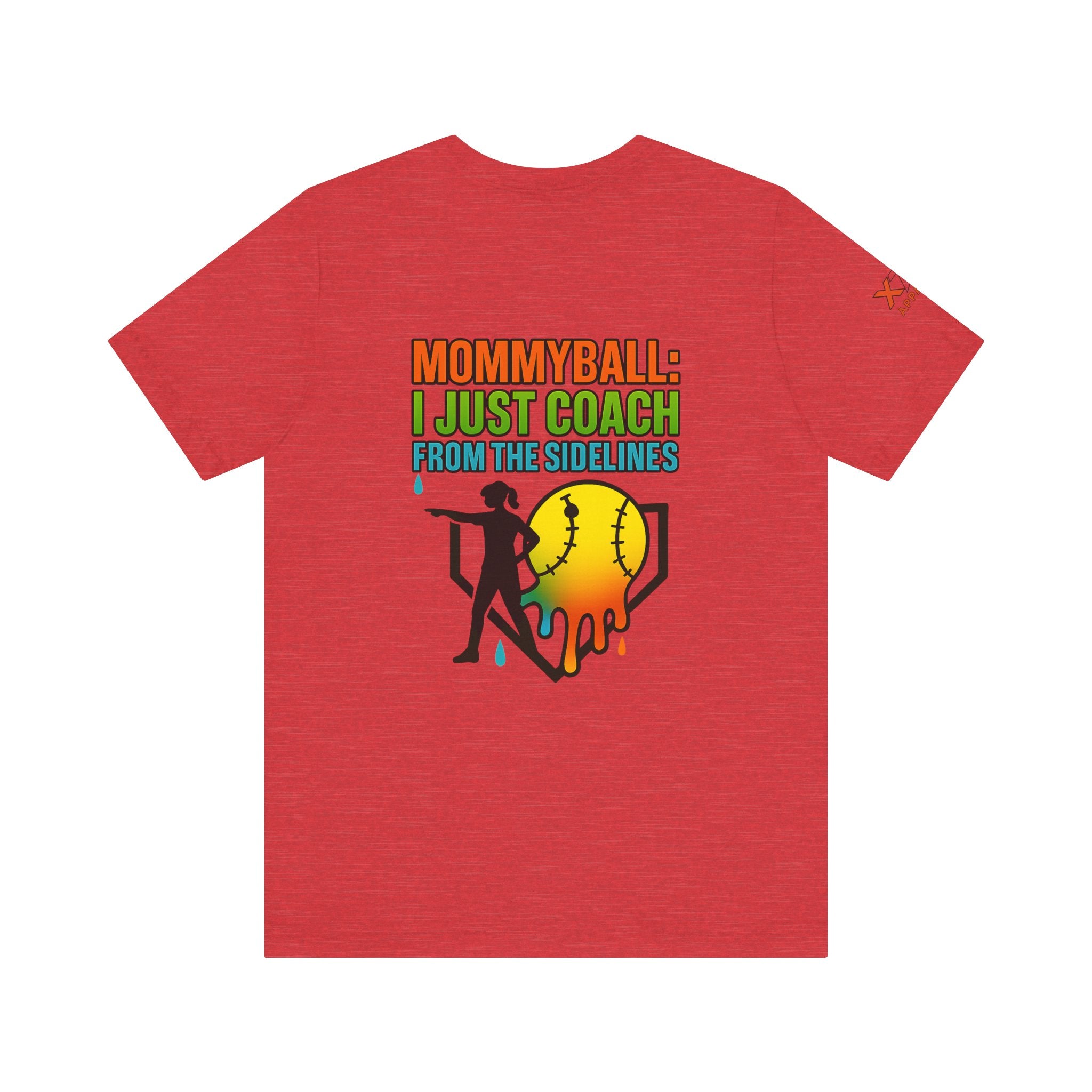 Mommyball Drippy Coach Tee - Unisex Jersey Short Sleeve T-Shirt, Softball Mom Gift, Sporty Graphic Tee, Coaching Shirt, Fun Sports Apparel