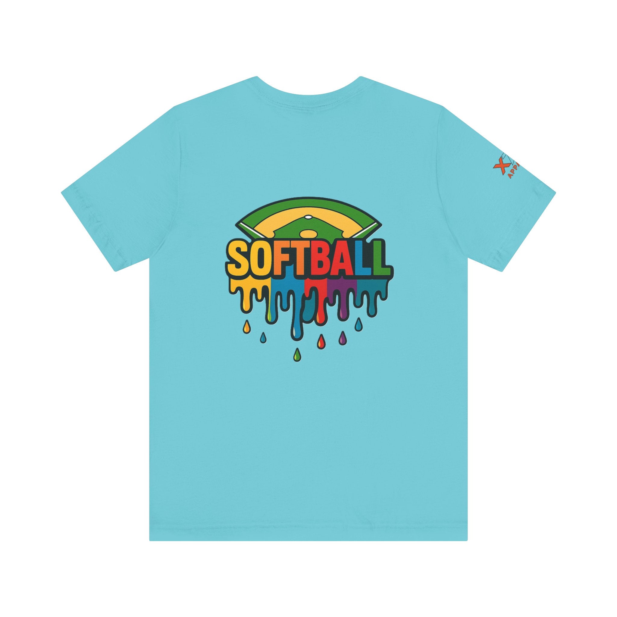 Softball Drippy Tee, Unisex Jersey Shirt, Sports Fan Apparel, Gift for Athletes, Casual Summer Top, Fun Team Spirit T-Shirt