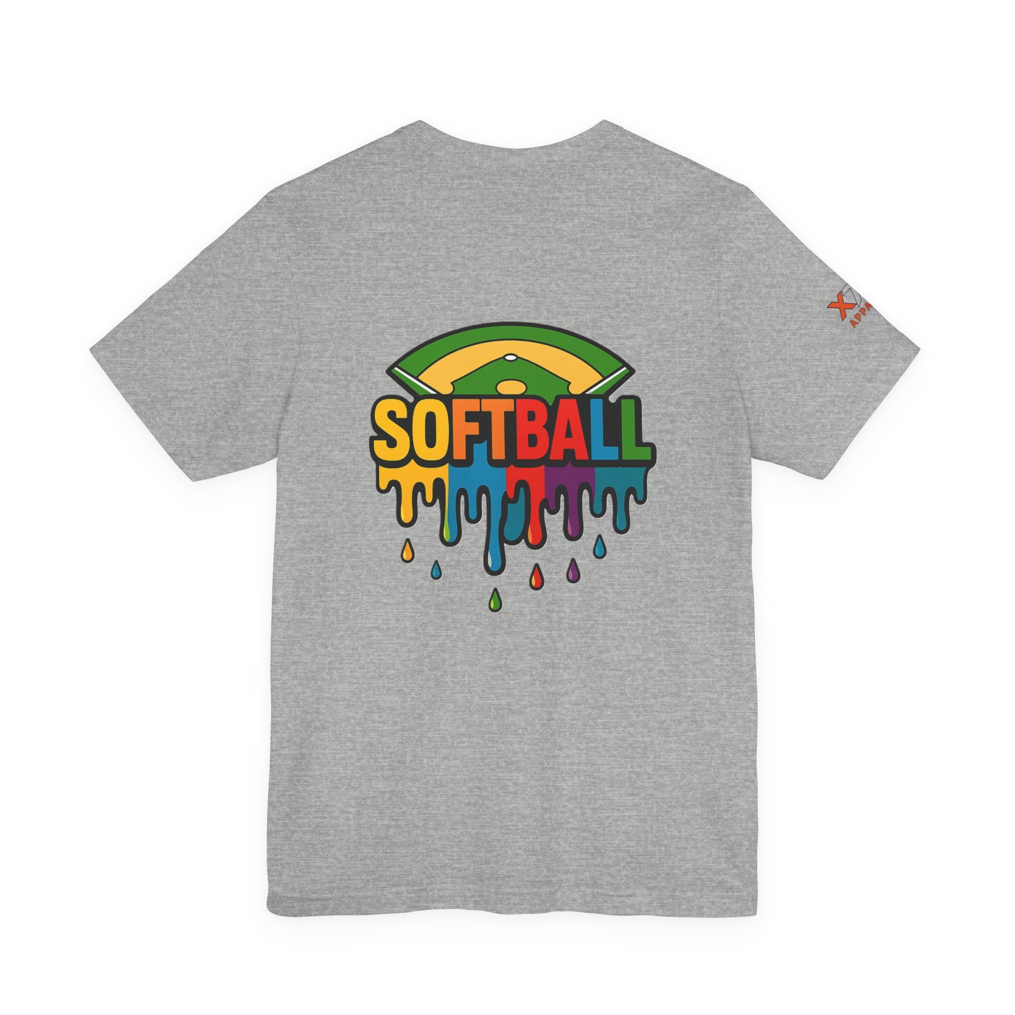Softball Drippy Tee, Unisex Jersey Shirt, Sports Fan Apparel, Gift for Athletes, Casual Summer Top, Fun Team Spirit T-Shirt