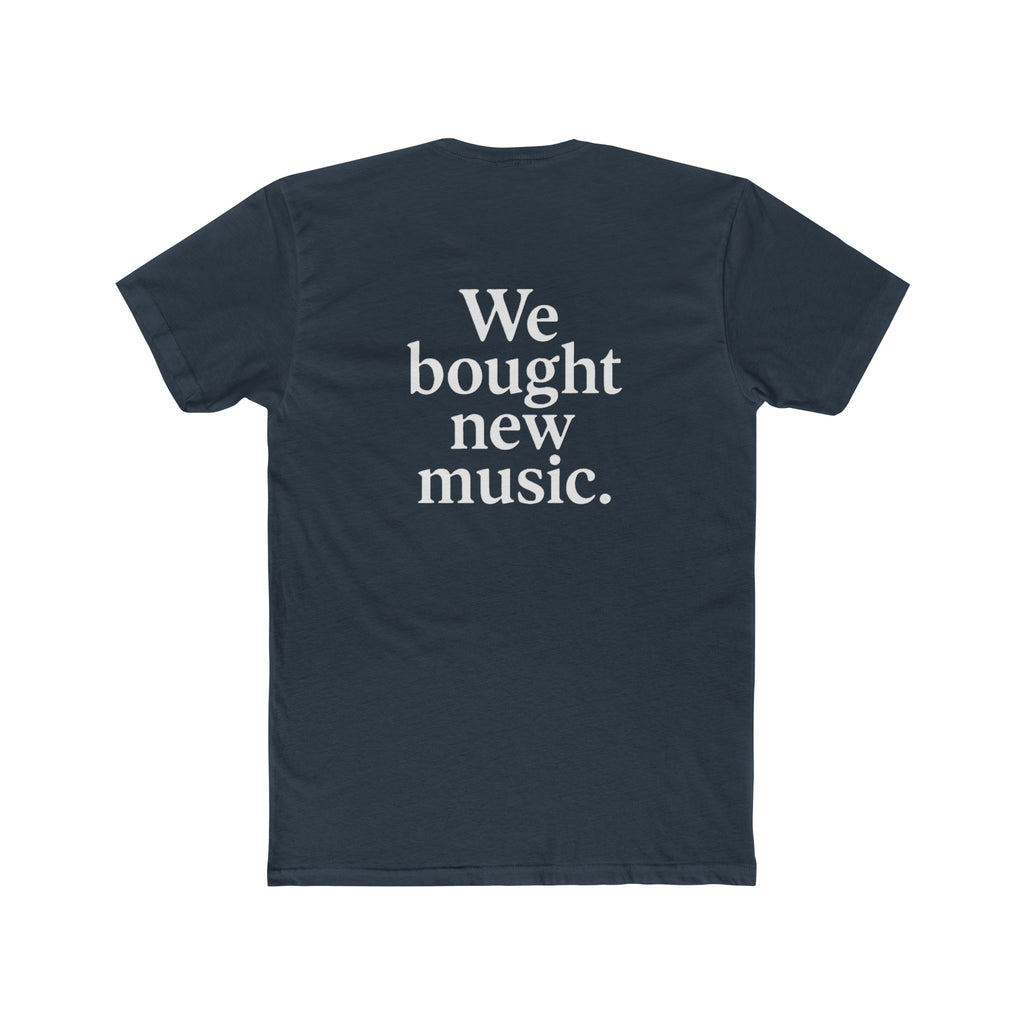 'Gen X We bought new music' Music Lover's Unisex Cotton Crew Tee - 'We Bought New Music' T-Shirt, Casual Wear, Gift for Music Lovers, Concert Tee, Everyday Comfort