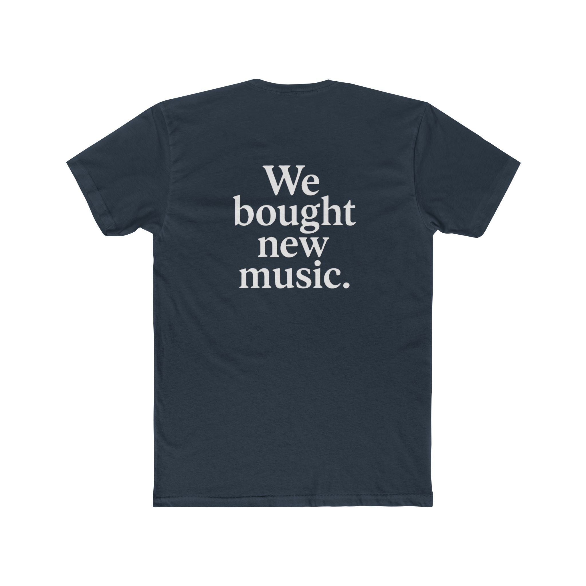 'Gen X We bought new music' Music Lover's Unisex Cotton Crew Tee - 'We Bought New Music' T-Shirt, Casual Wear, Gift for Music Lovers, Concert Tee, Everyday Comfort