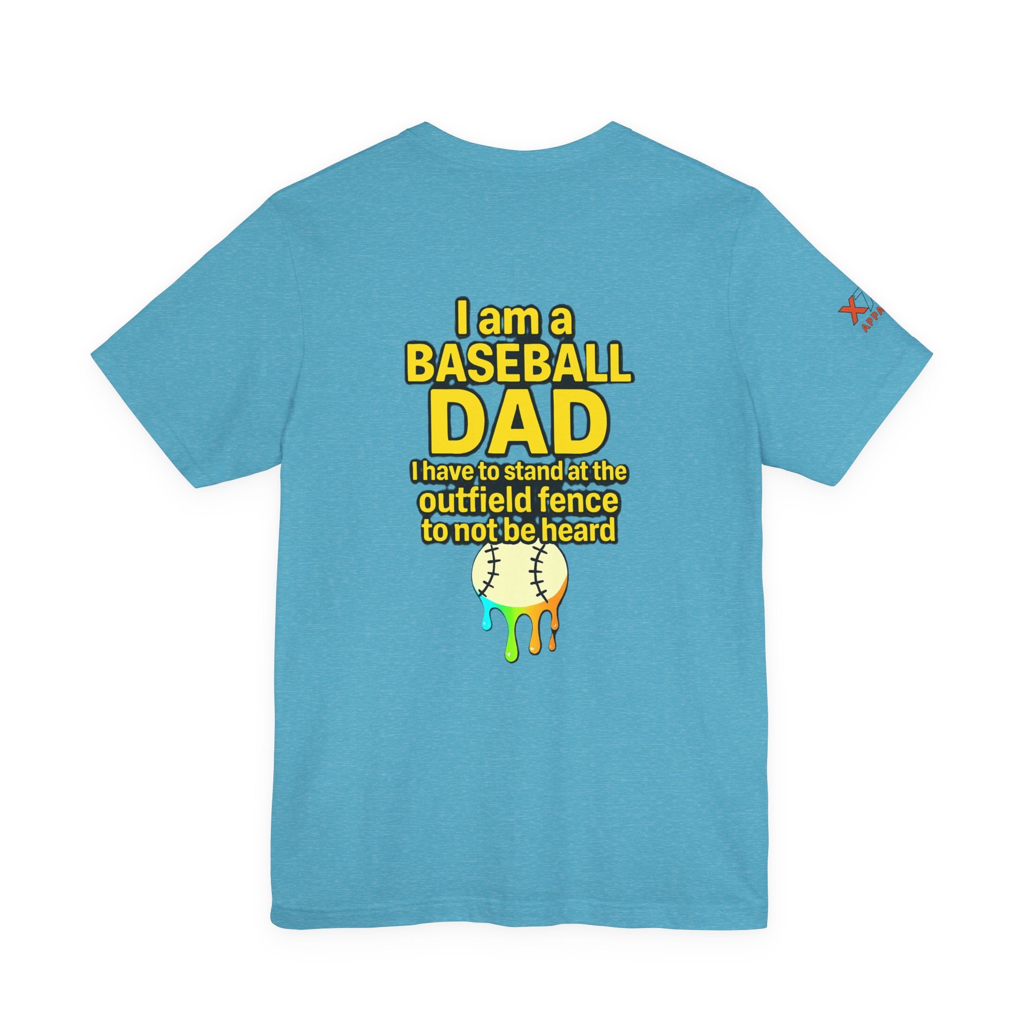 Baseball Dad Not Heard Drippy T-Shirt, Unisex Jersey Tee, Father's Day Gift, Sports Apparel, Outdoor Fun, Parenting Humor Shirt