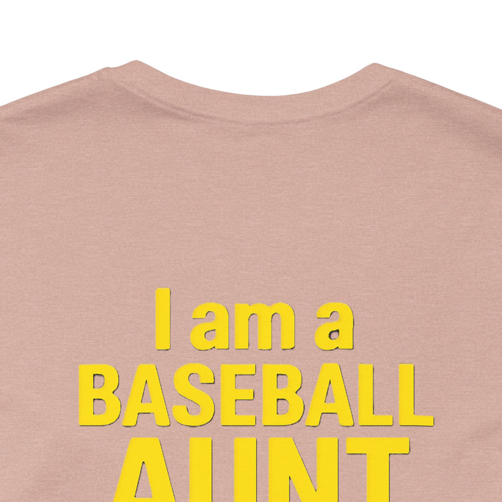 Baseball Aunt Not Heard Drippy Tee, Fun Baseball Shirt, Gifts for Sports Moms, Summer Apparel, Soft Cotton T-Shirt, Game Day Outfit