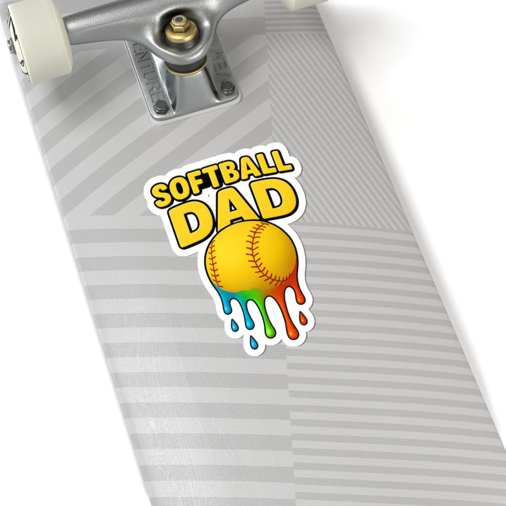 Drippy Softball Dad Sticker