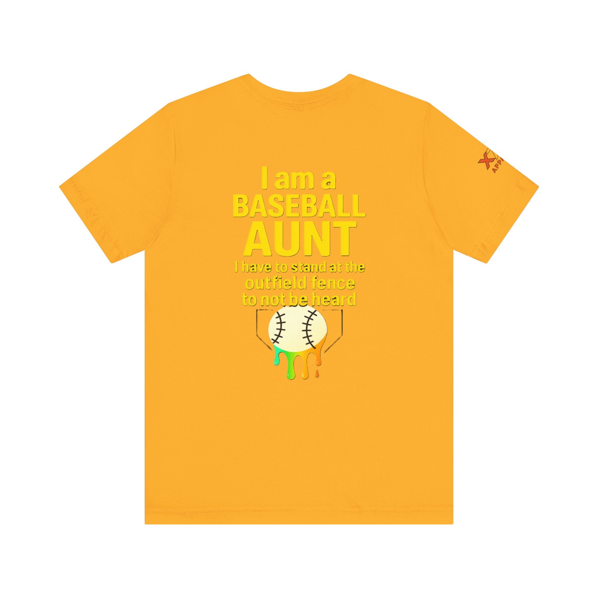 Baseball Aunt Not Heard Drippy Tee, Fun Baseball Shirt, Gifts for Sports Moms, Summer Apparel, Soft Cotton T-Shirt, Game Day Outfit