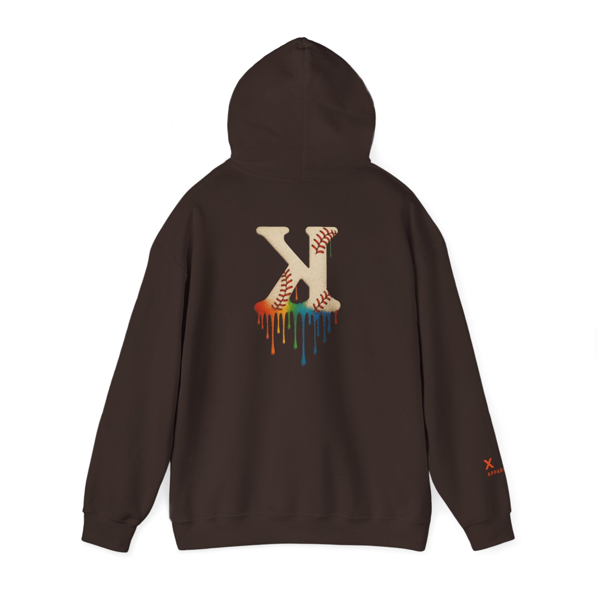 Baseball Strikeout Drippy 2 Art Hoody - Unisex Heavy Blend™ Sweatshirt, Streetwear, Graphic Hoodie, Gift for Him/Her, Casual Comfort, Festival Fashion