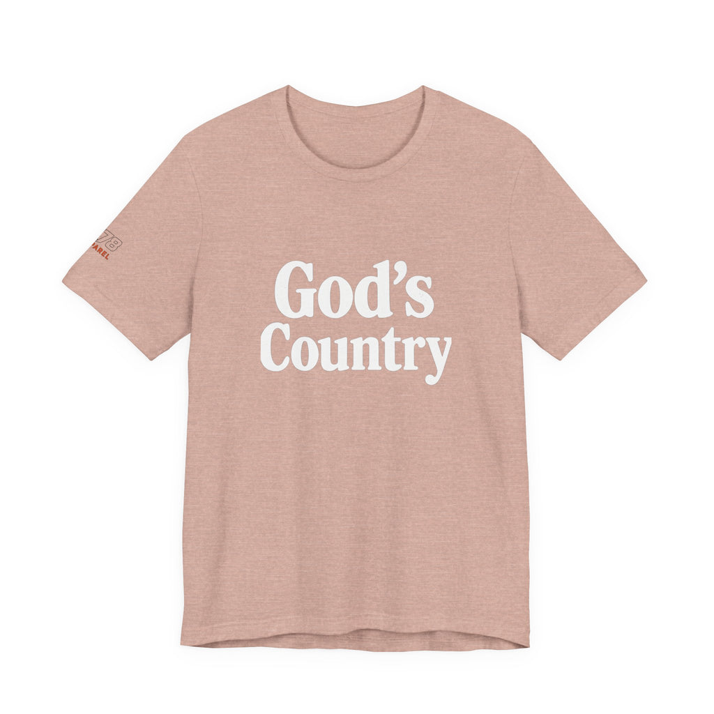 God's Country Tee, Casual Wear, Outdoor Activities, Faith-Based Apparel, Gift for Believers, Summer Wardrobe