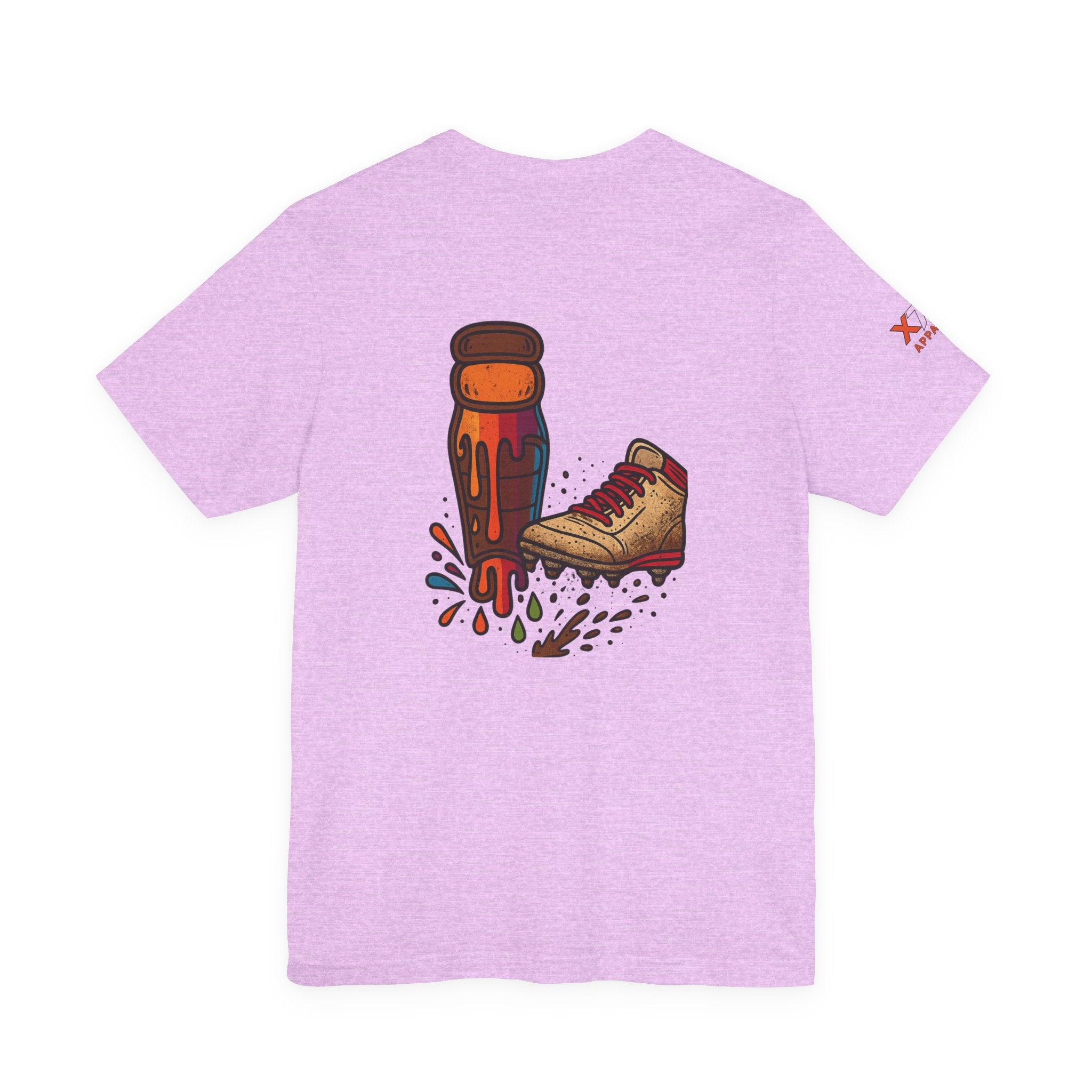 Kicking dirt on Blue Graffiti-Inspired Unisex Tee - Street Style, Casual Wear, Art Lovers, Hip-Hop Fashion, Summer Vibes