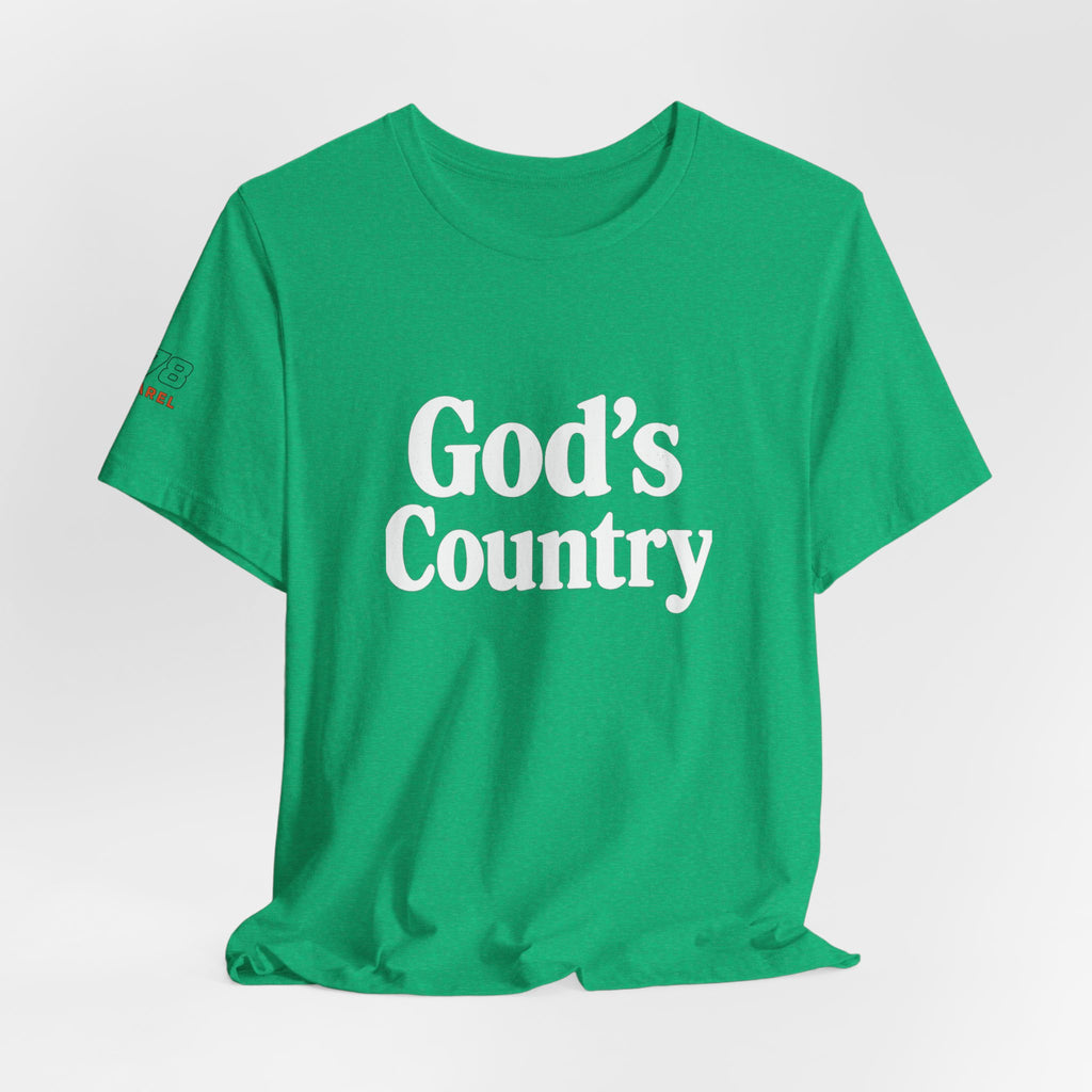 God's Country Tee, Casual Wear, Outdoor Activities, Faith-Based Apparel, Gift for Believers, Summer Wardrobe