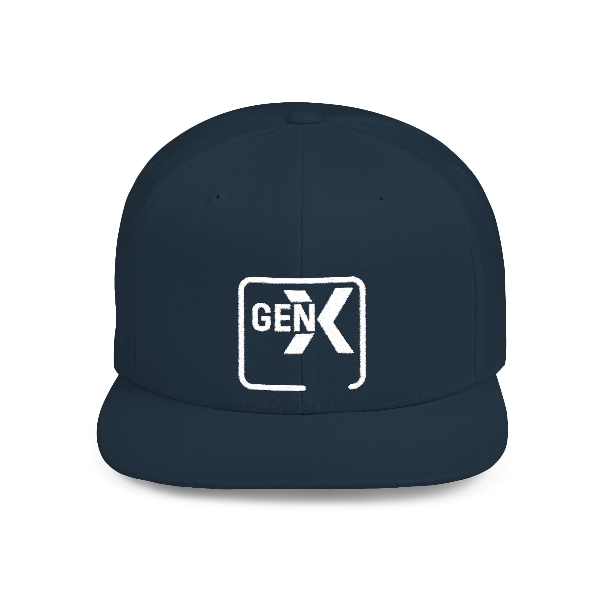 'Gen X' Stylish Flat Bill Snapback Cap | Trendy Streetwear Hat for Everyday Use, Gifts, Fashion Accessory, Casual Summer Style