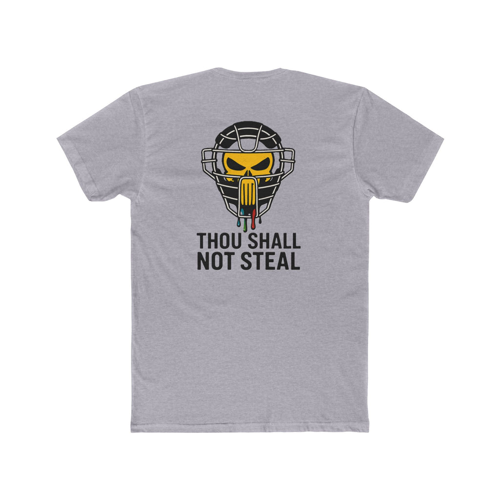 'Drippy Thou Shall Not Steel Punisher' Funny Catchers Crew Tee, Unisex T-Shirt, Game Day Top, Hockey Fan Gift, Birthday Present, Sports Apparel