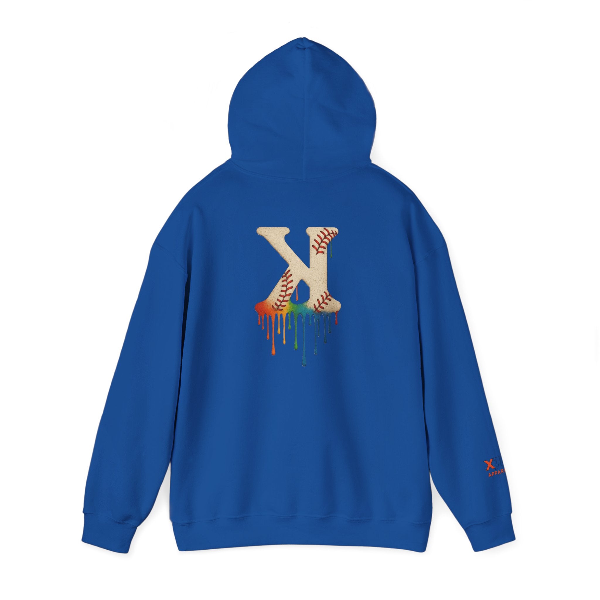 Baseball Strikeout Drippy 2 Art Hoody - Unisex Heavy Blend™ Sweatshirt, Streetwear, Graphic Hoodie, Gift for Him/Her, Casual Comfort, Festival Fashion