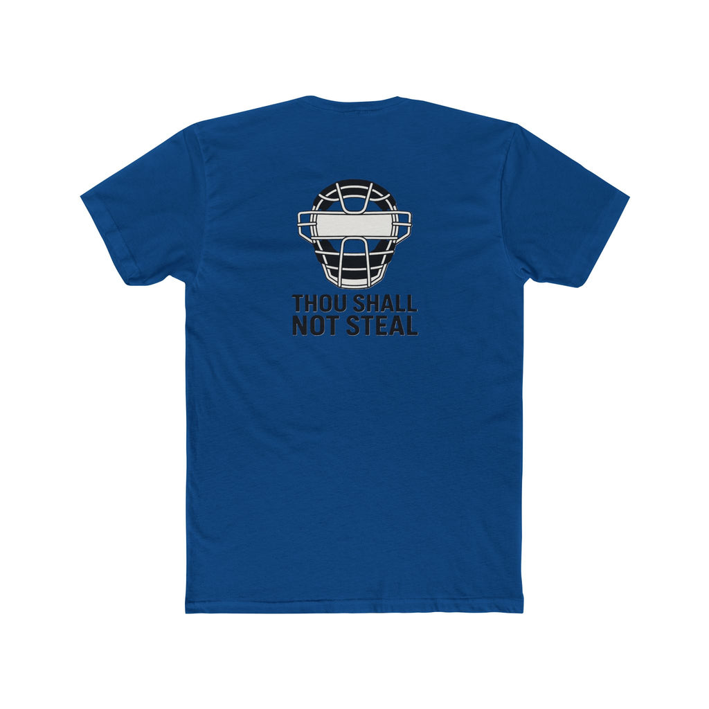 'Thou Shall Not Steel' Funny Catcher T-Shirt | Unisex Cotton Crew Tee | Gift for Soccer Fans | Sports Humor Tee | Unique Soccer Apparel, Birthday Gift, [...]