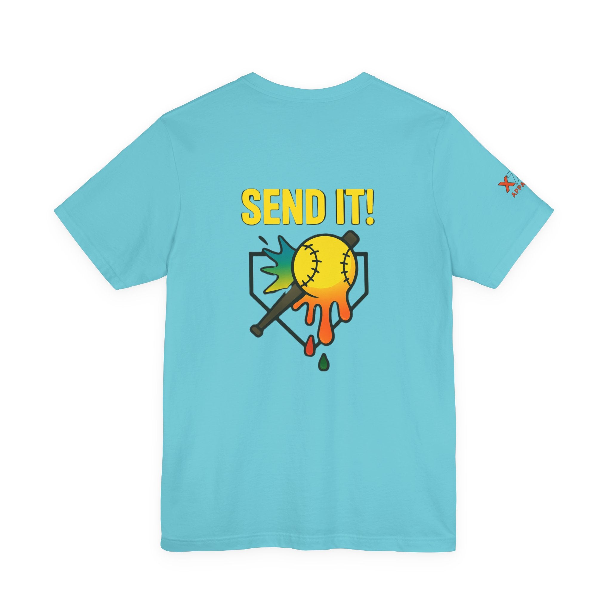 Send It Drippy Unisex Tee, Fun Sports Shirt, Gift for Athletes, Playful Casual Wear, Summer Essential