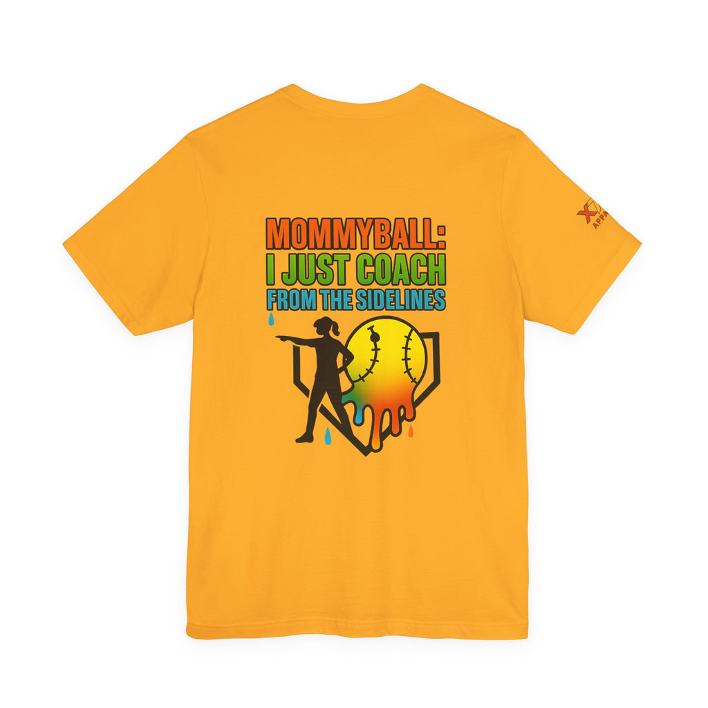 Mommyball Drippy Coach Tee - Unisex Jersey Short Sleeve T-Shirt, Softball Mom Gift, Sporty Graphic Tee, Coaching Shirt, Fun Sports Apparel