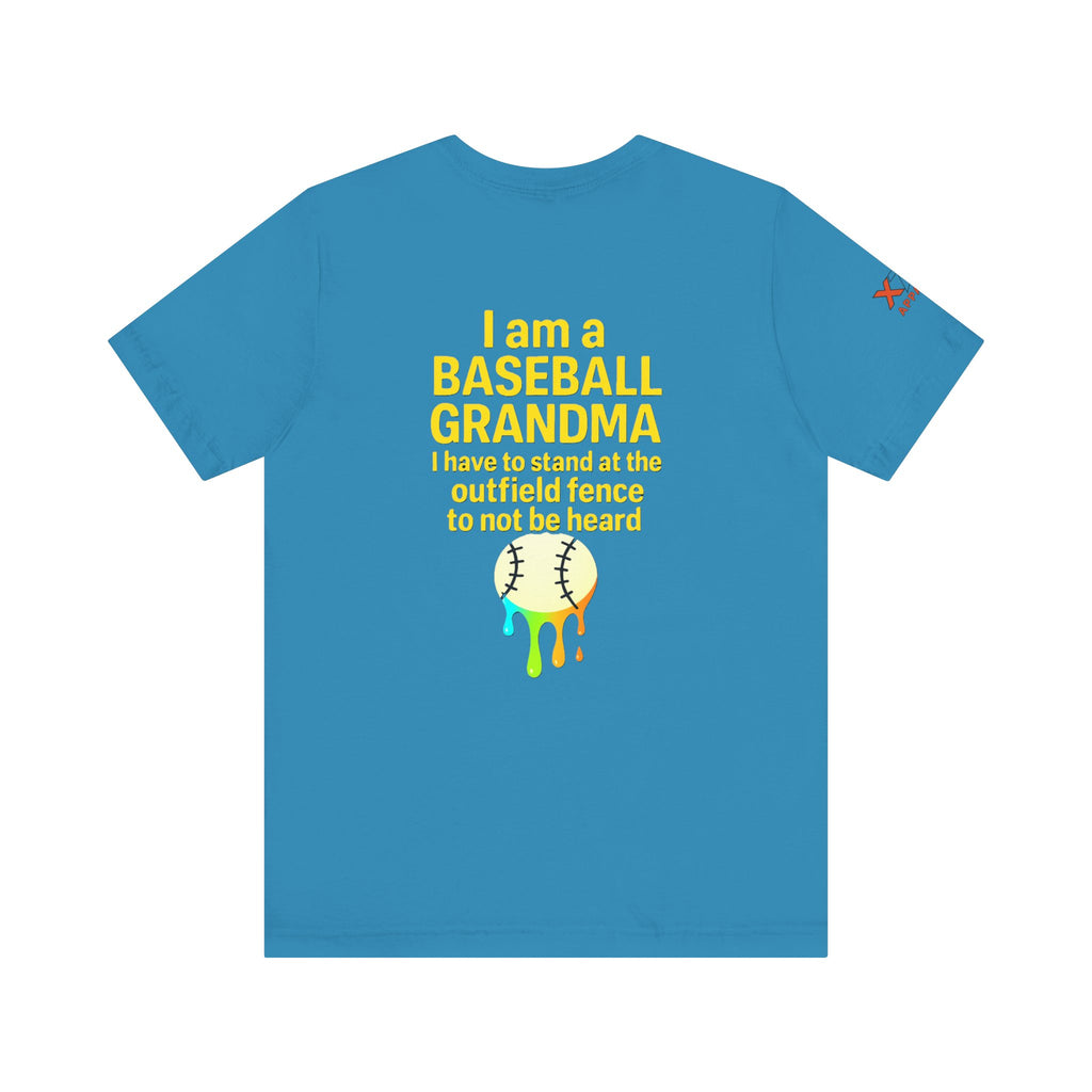 Baseball Grandma Not Heard DrippyTee, Funny Baseball Shirt, Gift for Grandma, Soft Cotton Top, Summer Baseball Outfit