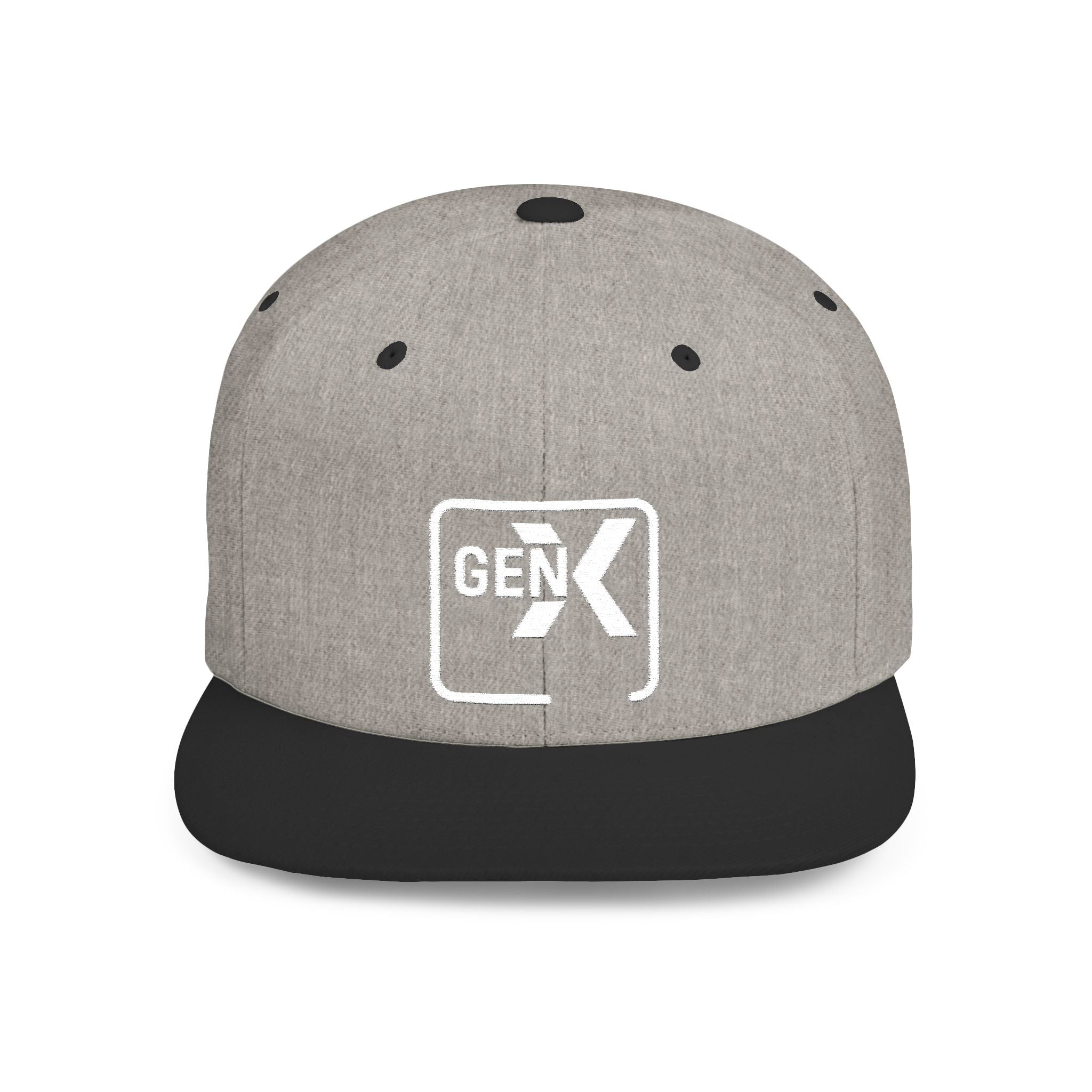 'Gen X' Stylish Flat Bill Snapback Cap | Trendy Streetwear Hat for Everyday Use, Gifts, Fashion Accessory, Casual Summer Style