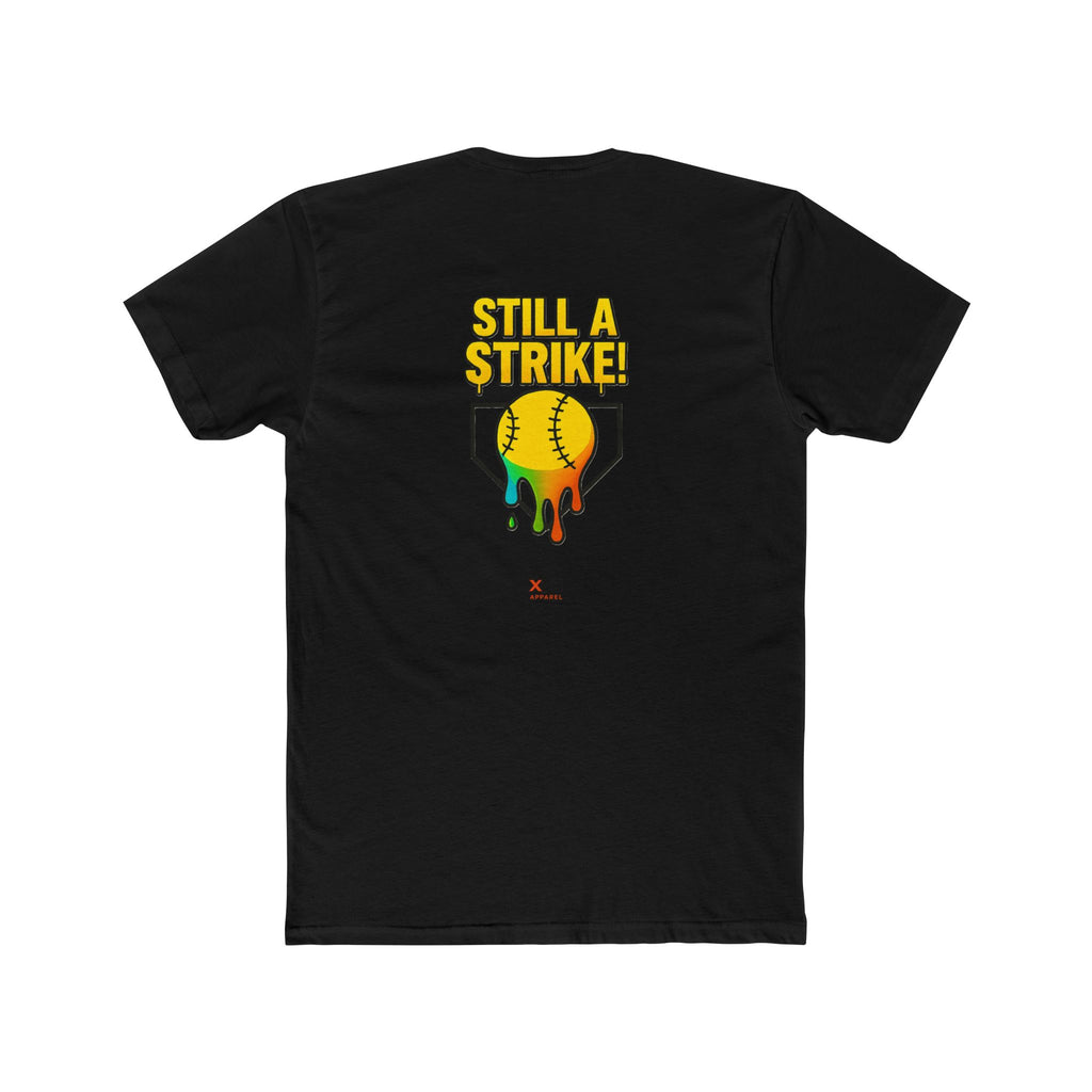 'Drippy Still A Stike' Colorful Softball Tee for Sports Lovers, Casual Wear, Birthday Gift, Holiday Celebration, Gifts for Athletes