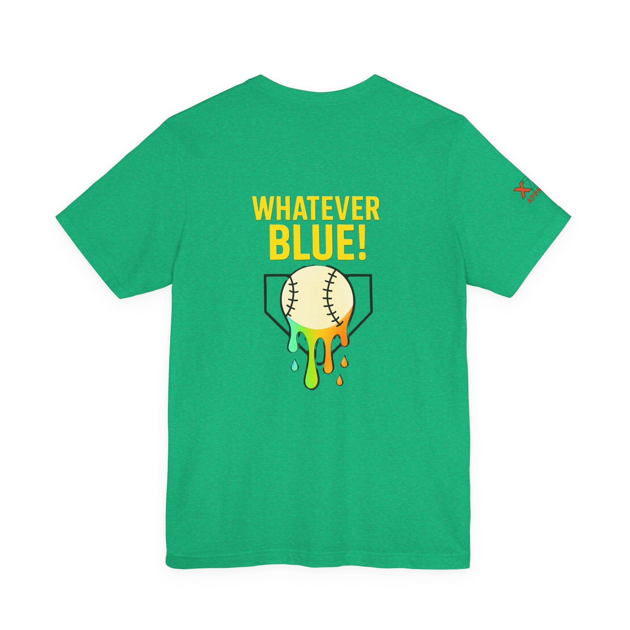 Whatever Blue Drippy Cool Sports Graphic Tee for Casual Wear, Perfect for Gamers and Event Attendees, Ideal Gift for Birthdays, Casual Outings