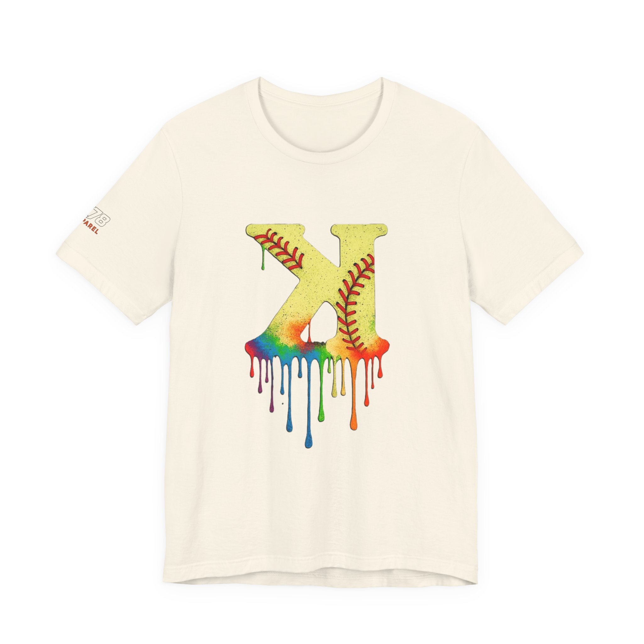 Softball Strikeout Drippy Graphic Tee, Perfect for Sports Fans, Gift for Athletes, Casual Wear, Summer Outfits, Team Spirit Apparel