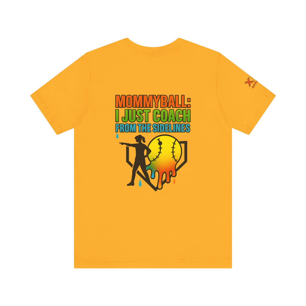 Mommyball Drippy Coach Tee - Unisex Jersey Short Sleeve T-Shirt, Softball Mom Gift, Sporty Graphic Tee, Coaching Shirt, Fun Sports Apparel