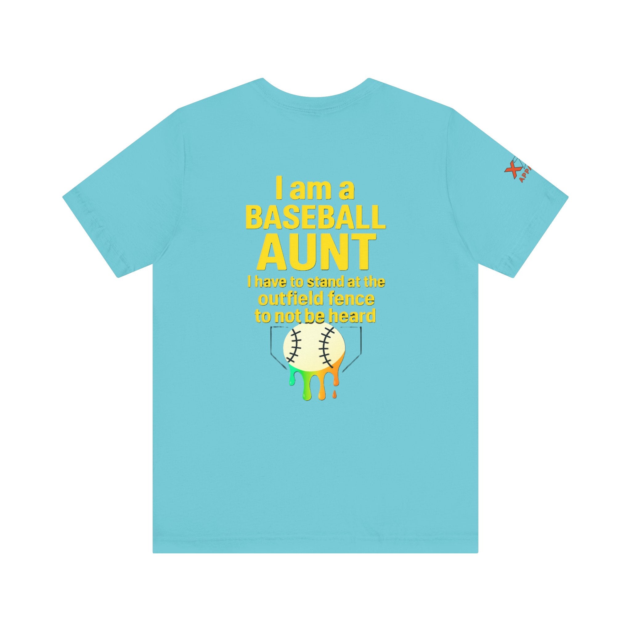 Baseball Aunt Not Heard Drippy Tee, Fun Baseball Shirt, Gifts for Sports Moms, Summer Apparel, Soft Cotton T-Shirt, Game Day Outfit