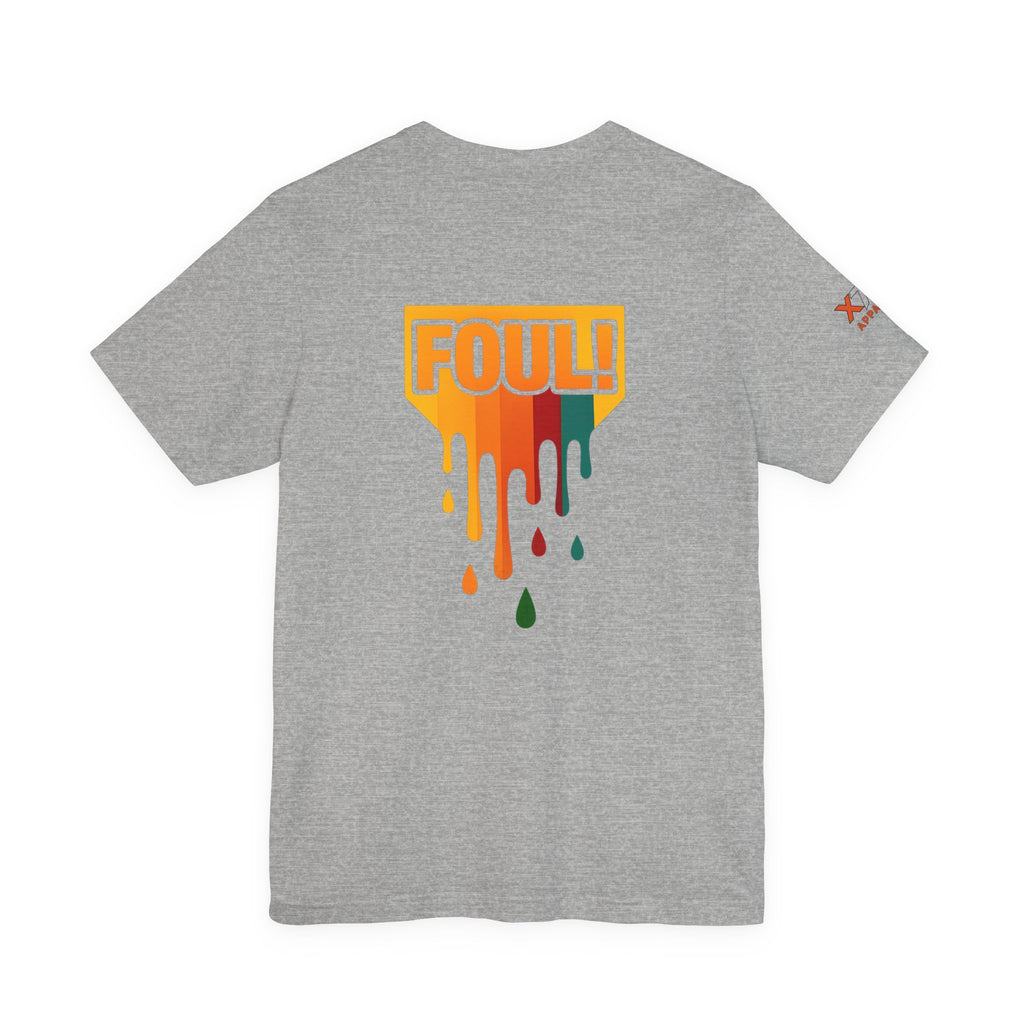 Foul Drippy Graphic Tee, Unisex Short Sleeve Shirt, Casual Streetwear, Perfect for Sports Fans, Gift for Friends