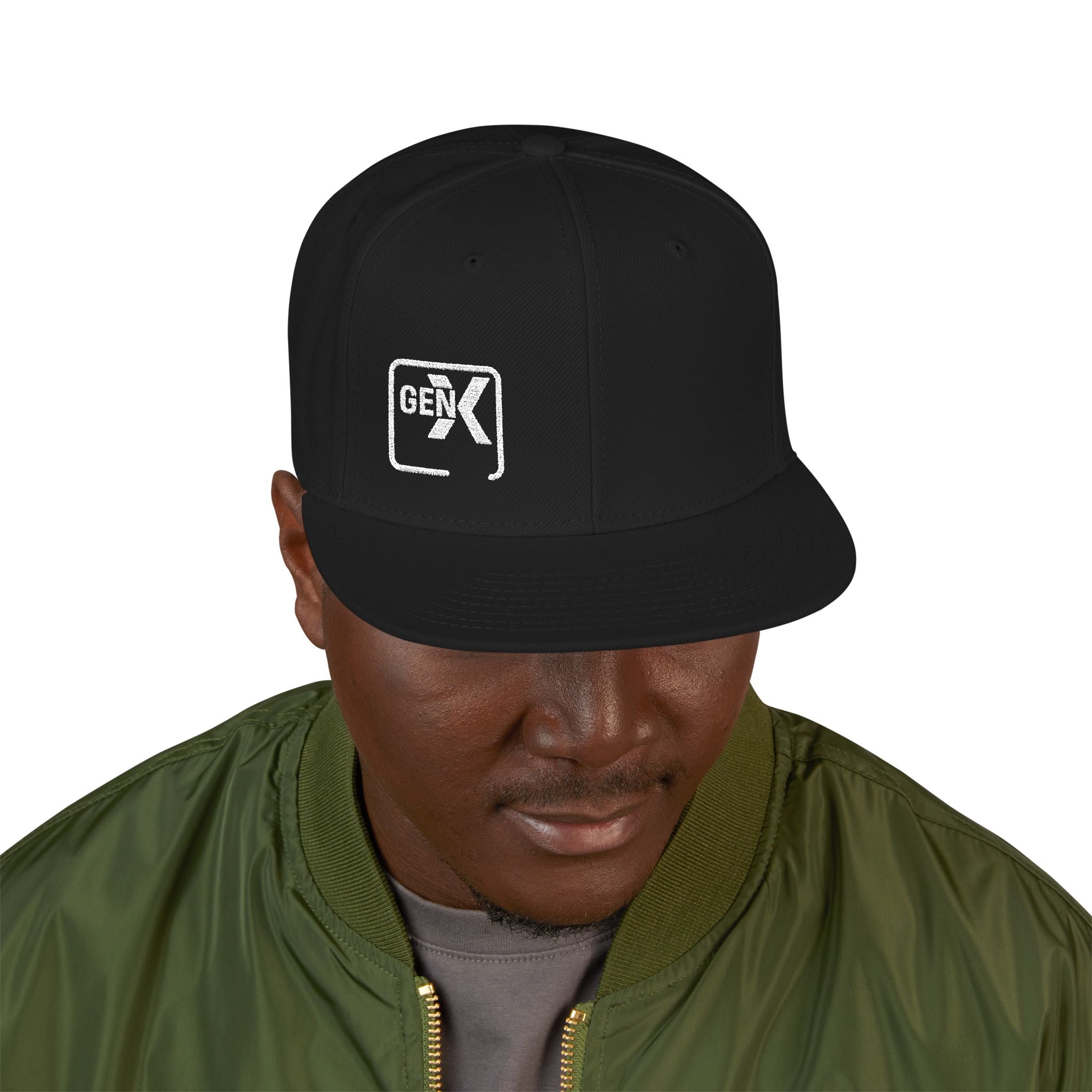 'Gen X 2' Embroidered Snapback Cap for Trendsetters, Streetwear Hat for All Occasions, Gift for Him/Her, Fashion Accessory, Cool Casual Wear
